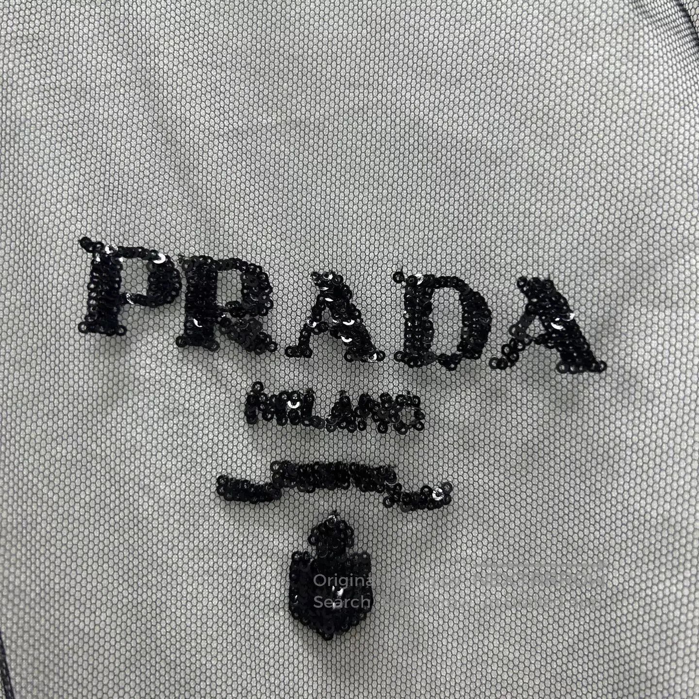 Prada Mesh Overlay Short Sleeve Shirt. Size US M / EU 48-50 / 2 - 3 Thumbnail