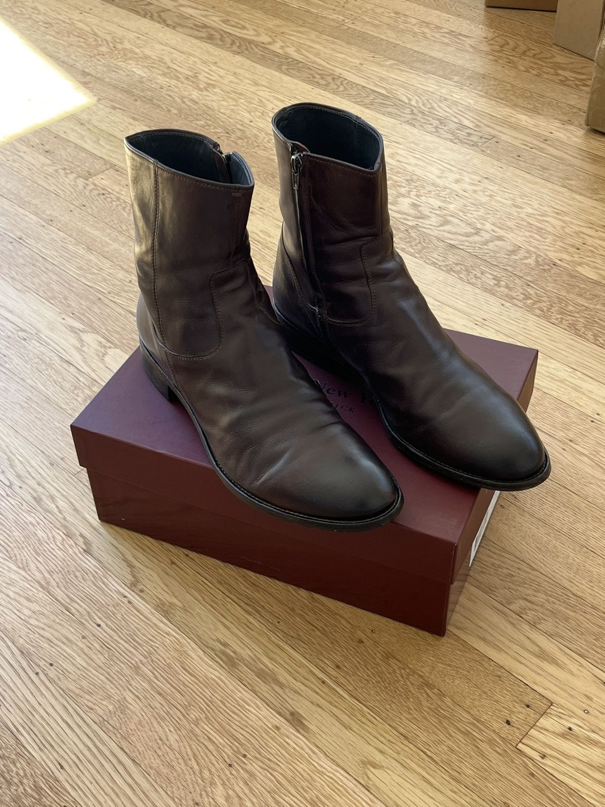 To Boot New York 11.5 | Belvedere Dark Brown Zip Boot | To Boot New York Size US 11.5 / EU 44-45 - 6 Thumbnail