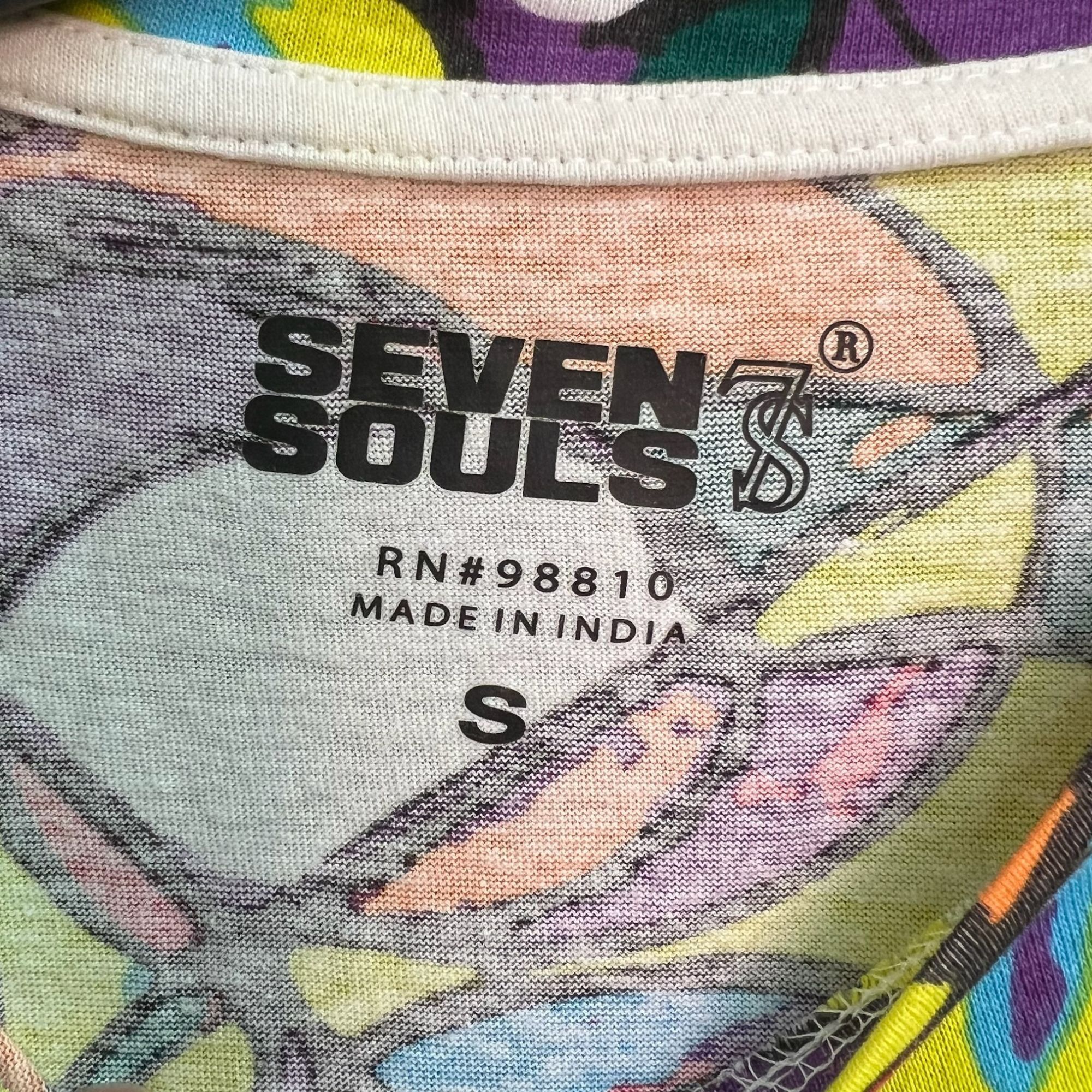 Other Seven Souls Multicolor Short Sleeve Crew Neck Shirt Vibrant Size S / US 4 / IT 40 - 4 Thumbnail