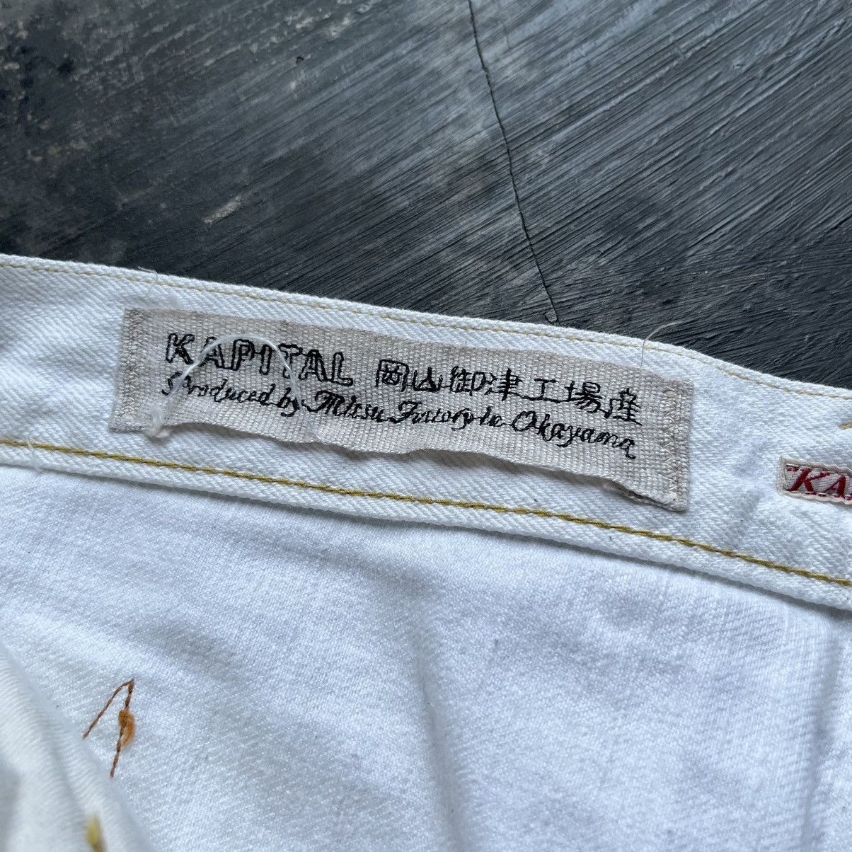 Japanese Brand × Kapital × Vintage Kapital inc buckle back white denim Size US 29 - 16 Thumbnail