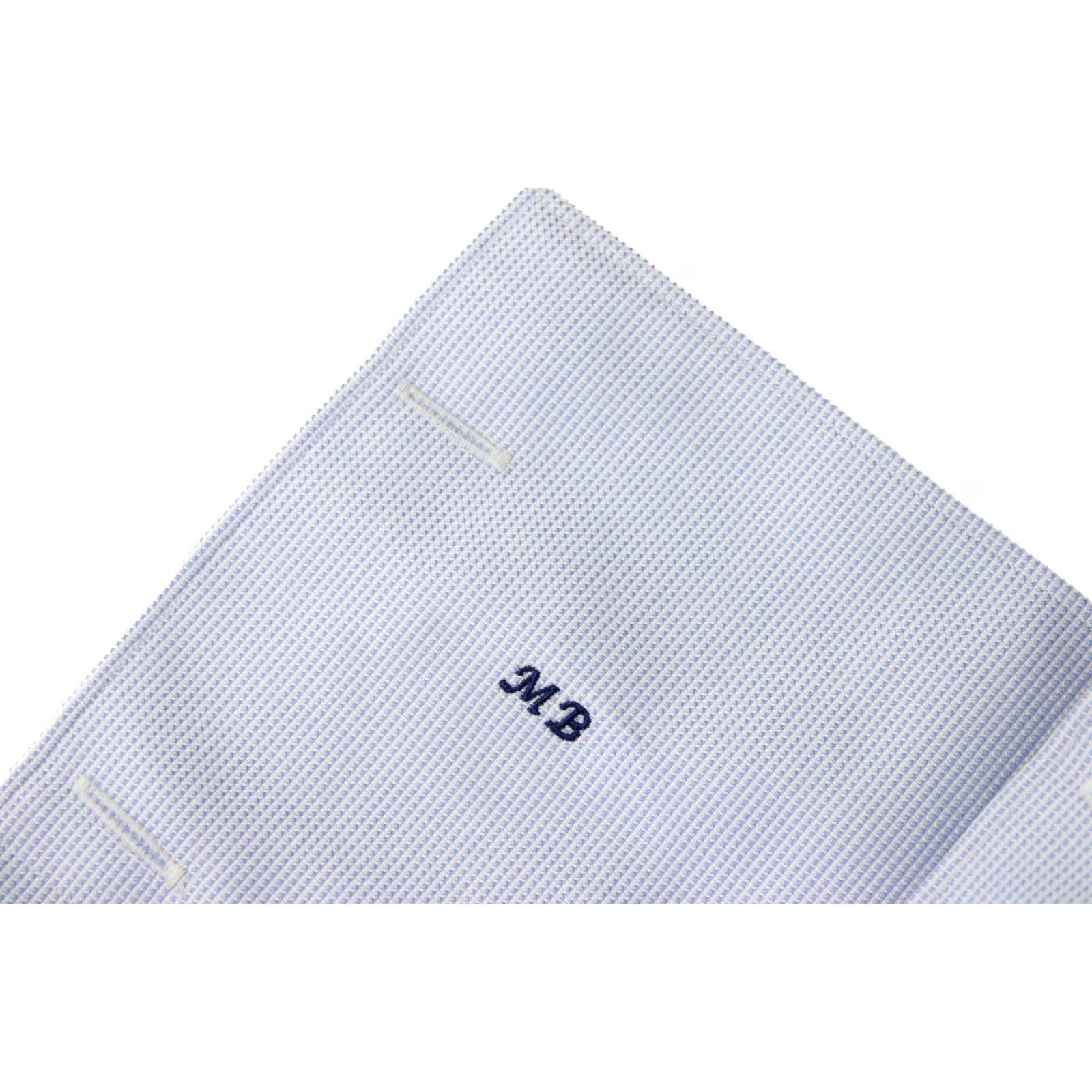 Suitsupply SUITSUPPLY Shirt LARGE Slim Fit Button Up Patterned Spread Neck Formal Men's Size 42R - 6 Thumbnail