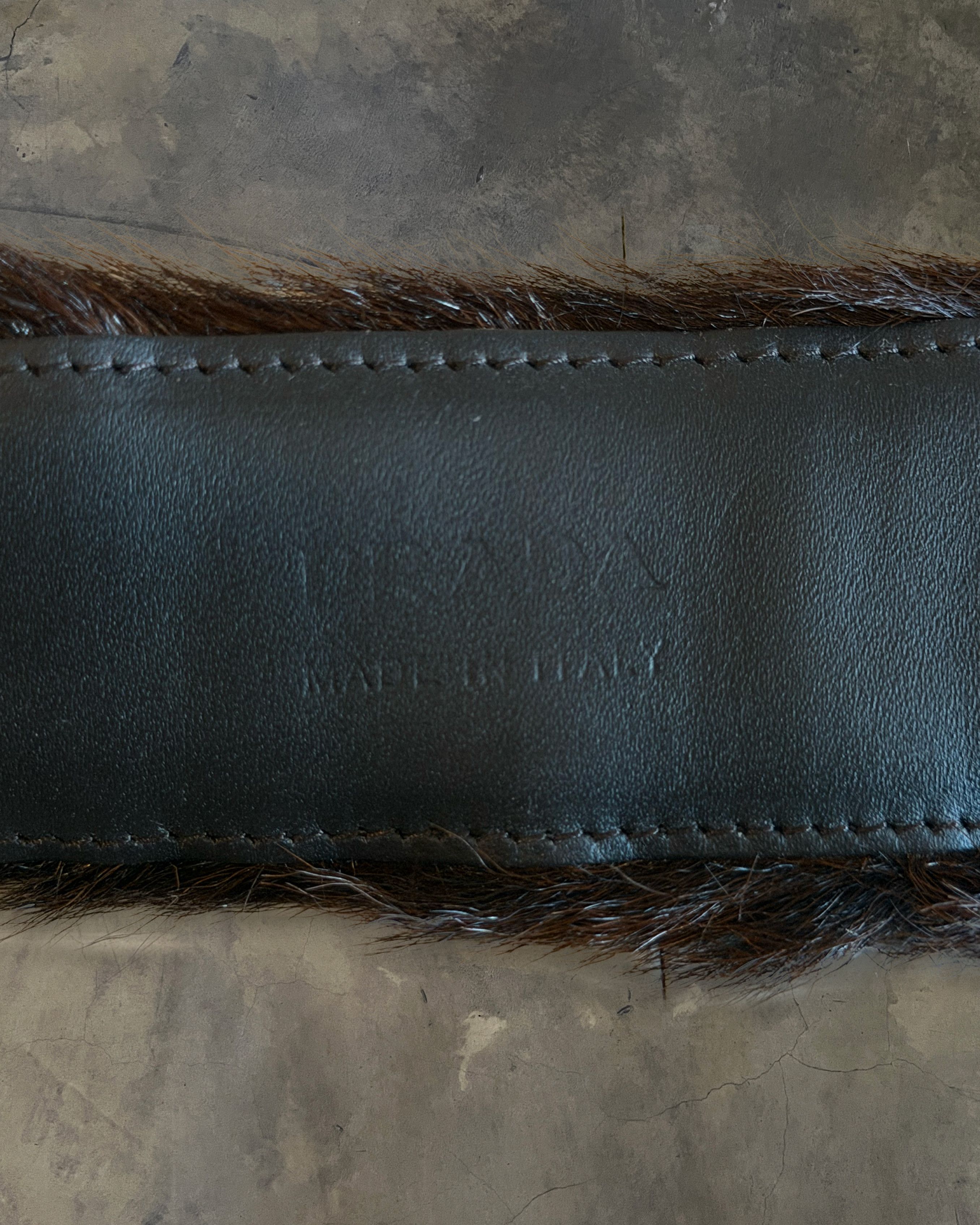 Prada PRADA FW2017 RUNWAY TWO TONE COWHIDE BELT Size 38 - 5 Thumbnail
