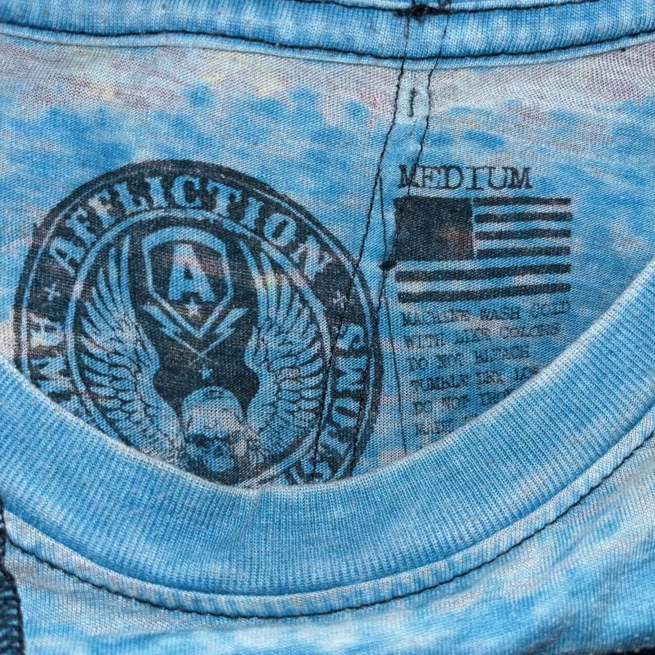 Affliction Affliction blue and black skull shirt men's size M Size US M / EU 48-50 / 2 - 3 Thumbnail