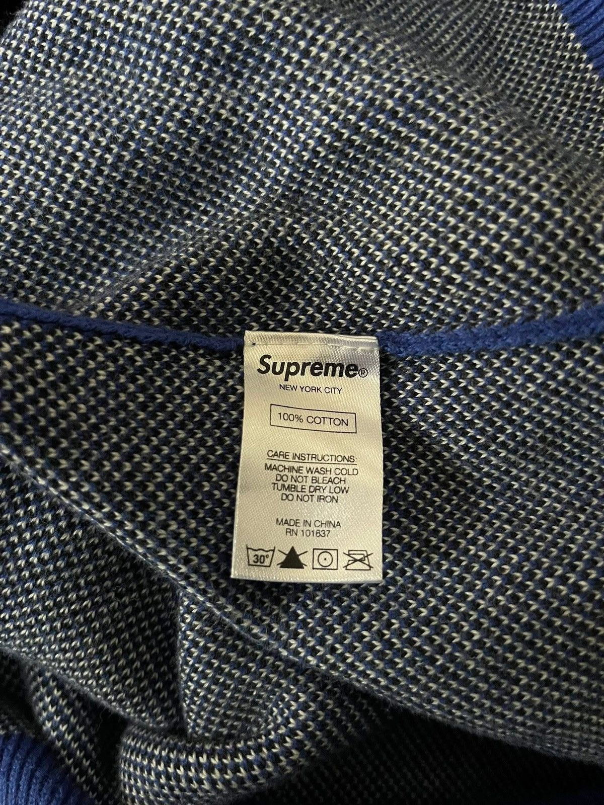 Supreme supreme blue logo embroidered sweater Size US M / EU 48-50 / 2 - 3 Thumbnail