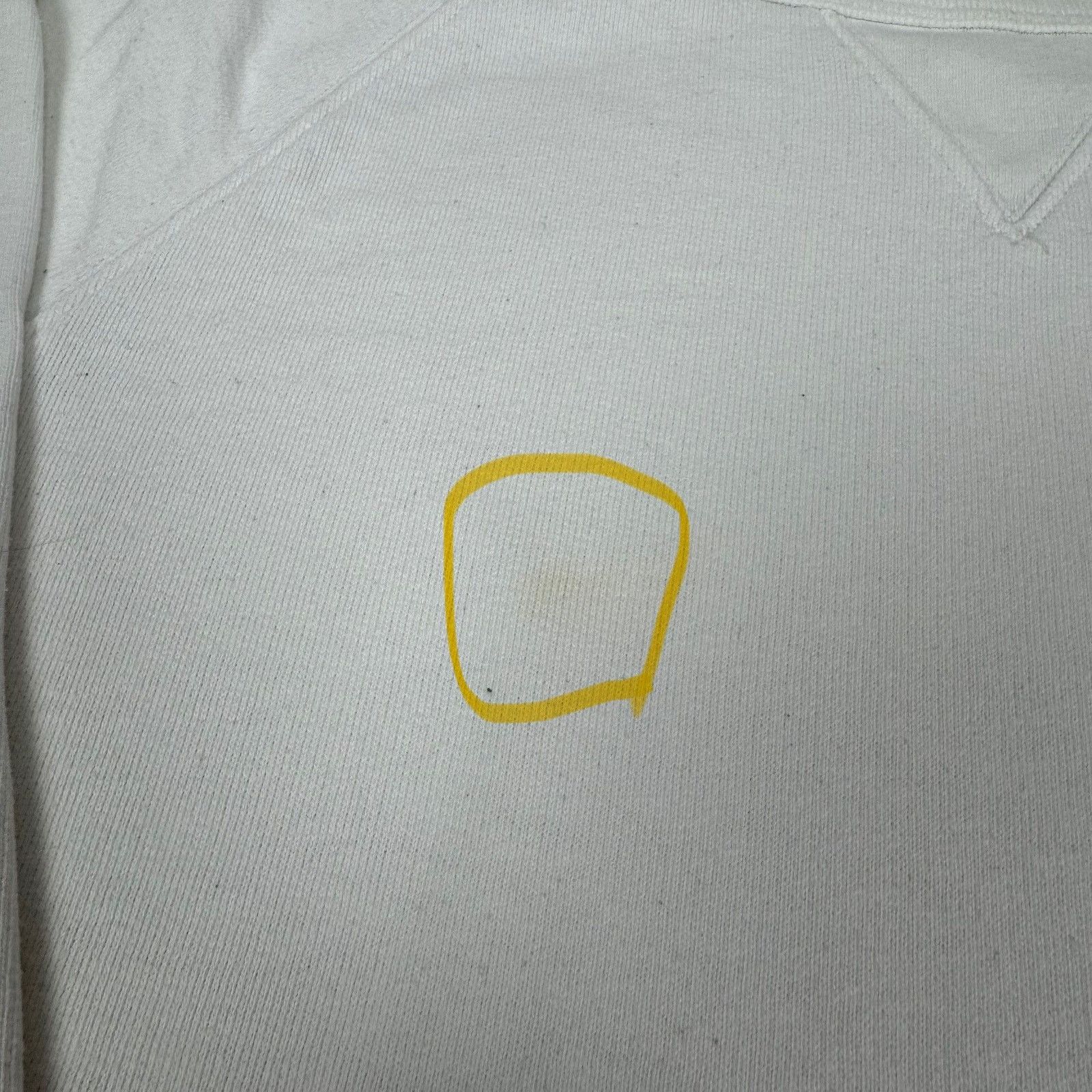 Acne Studios Acne Studios Mens White Cotton Crew Neck Pullover Sweatshirt Size US S / EU 44-46 / 1 - 7 Thumbnail