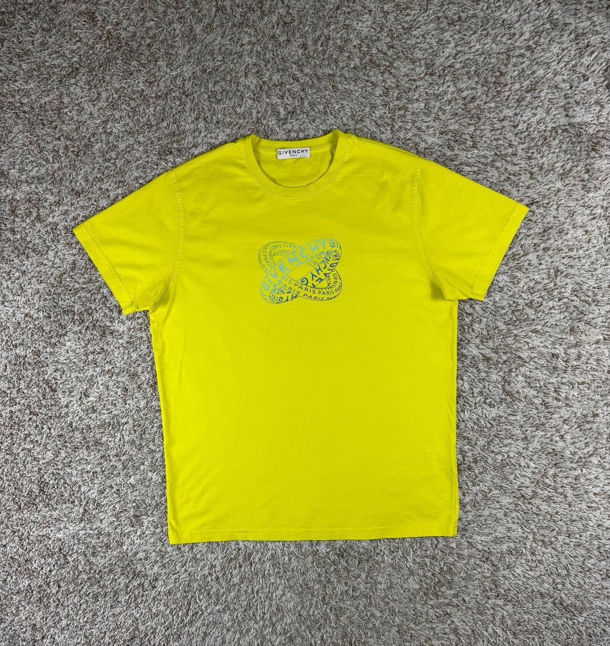Givenchy Givenchy Yellow Infinity Rings Logo T-Shirt Size US XS / EU 42 / 0 - 1 Thumbnail