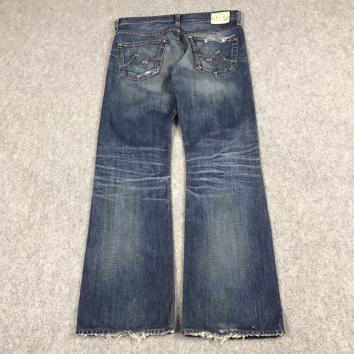 AG Adriano Goldschmied AG ADRIANO GOLDSCHMIED DISTRESSED JEANS BOOTCUT PANTS Size US 30 / EU 46 - 9 Thumbnail