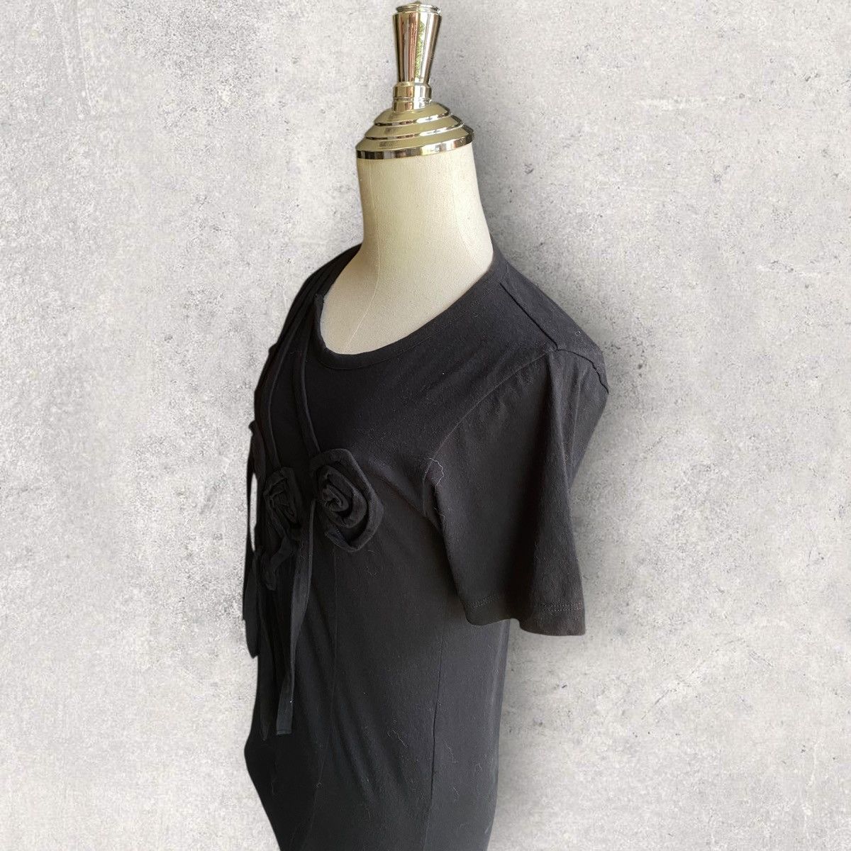Yohji Yamamoto Yohji Yamamoto Noir Floral Appliqué T Shirt Size M / US 6-8 / IT 42-44 - 2 Thumbnail