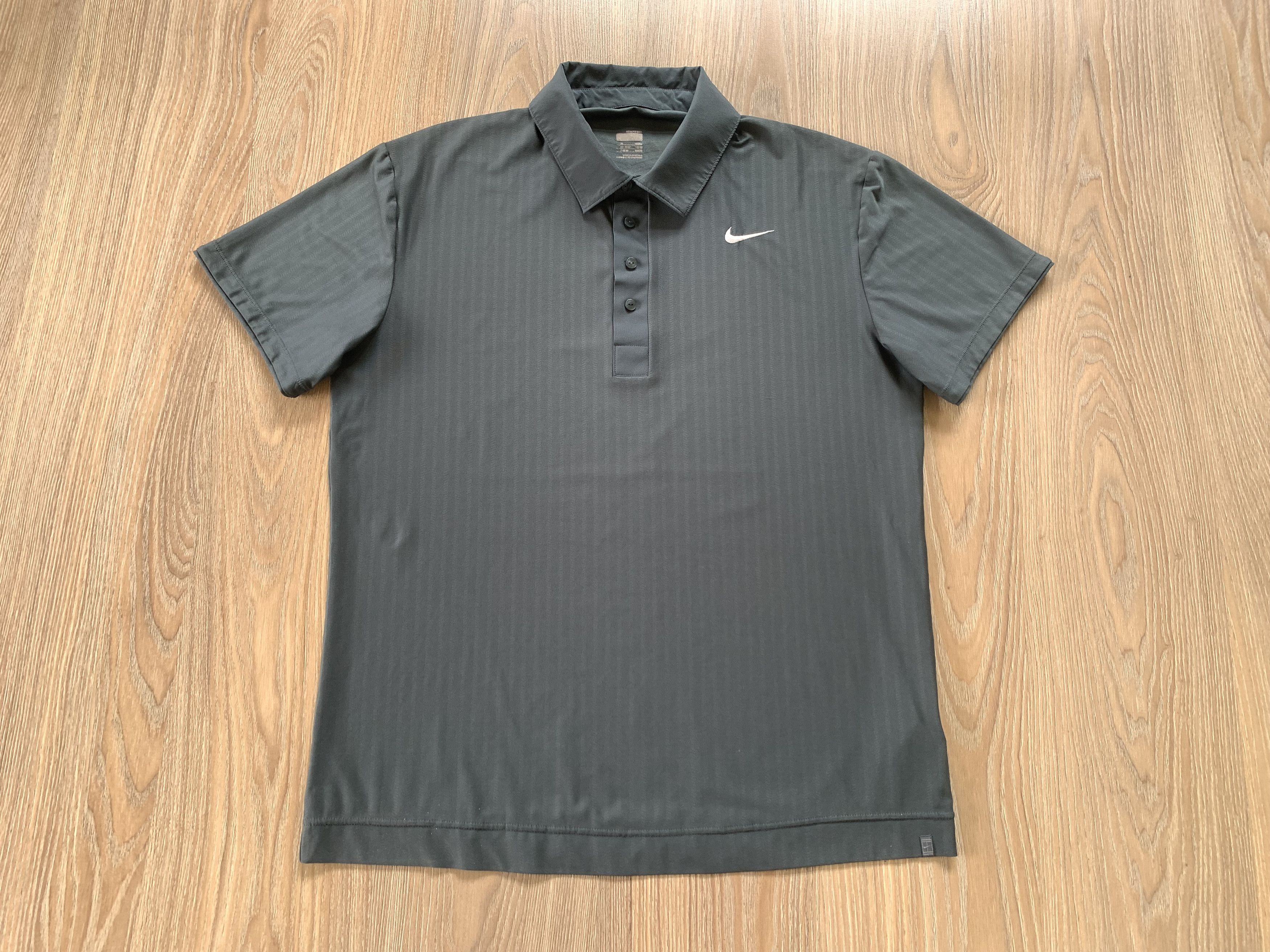 Nike Nike Tennis Grey Sport Training Polo Shirt Size US L / EU 52-54 / 3 - 2 Thumbnail