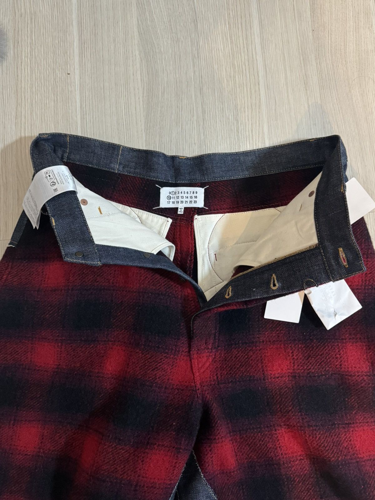 Maison Margiela × Pendleton MAISON MARGIELA Pendleton Flannel Denim Shorts Size US 36 / EU 52 - 5 Thumbnail