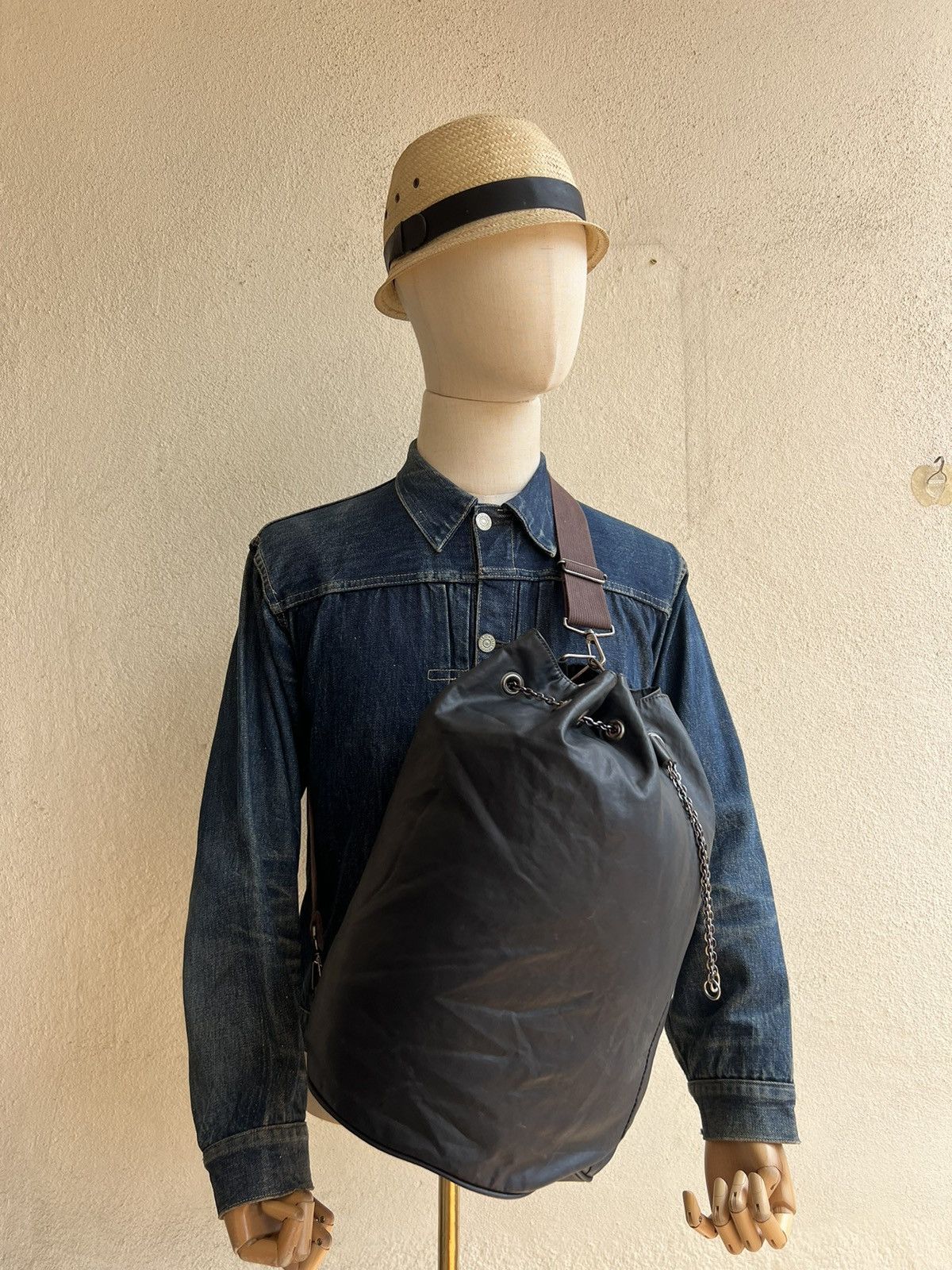 Jean Paul Gaultier × Vintage Vintage Jean Paul Gaultier Waxed Bag Size ONE SIZE - 5 Thumbnail