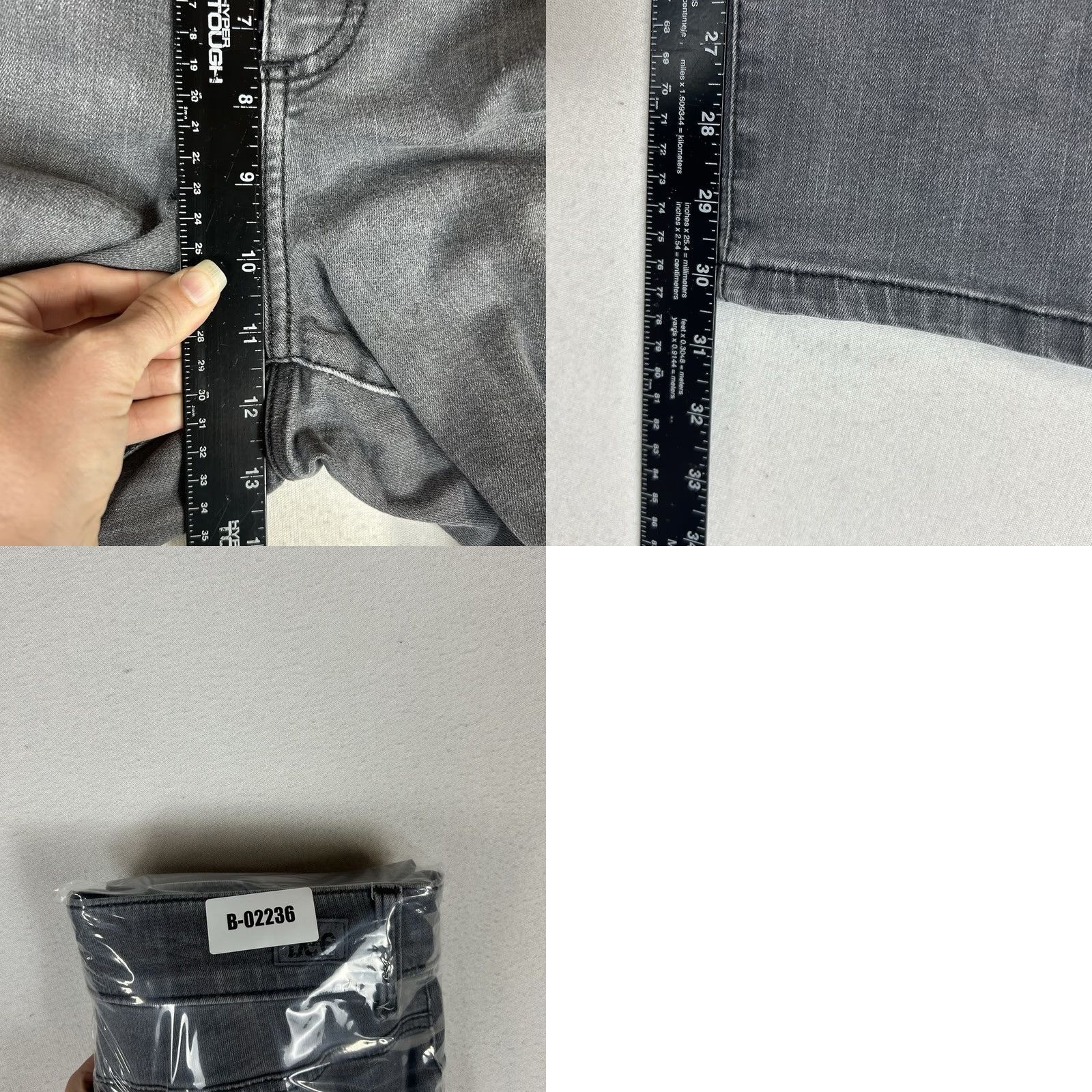Lee Lee Chino Pants Women's 18W Gray Mid Rise Straight Leg Regular Fit 30in Inseam Size 40" / US 18 - 9 Thumbnail