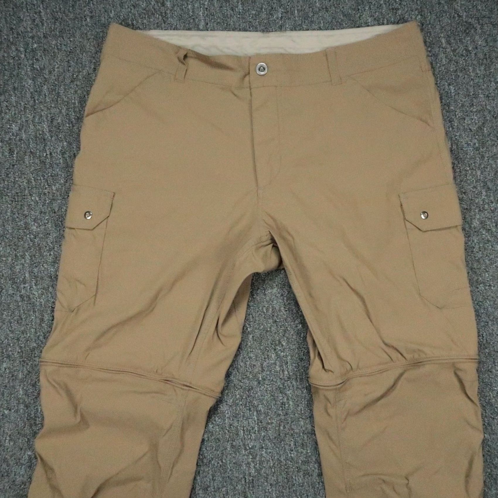 Vintage Kuhl Pants Mens Convertible Cargo Hiking Brown Stretch Zip Off 38x34 Size US 38 / EU 54 - 2 Thumbnail
