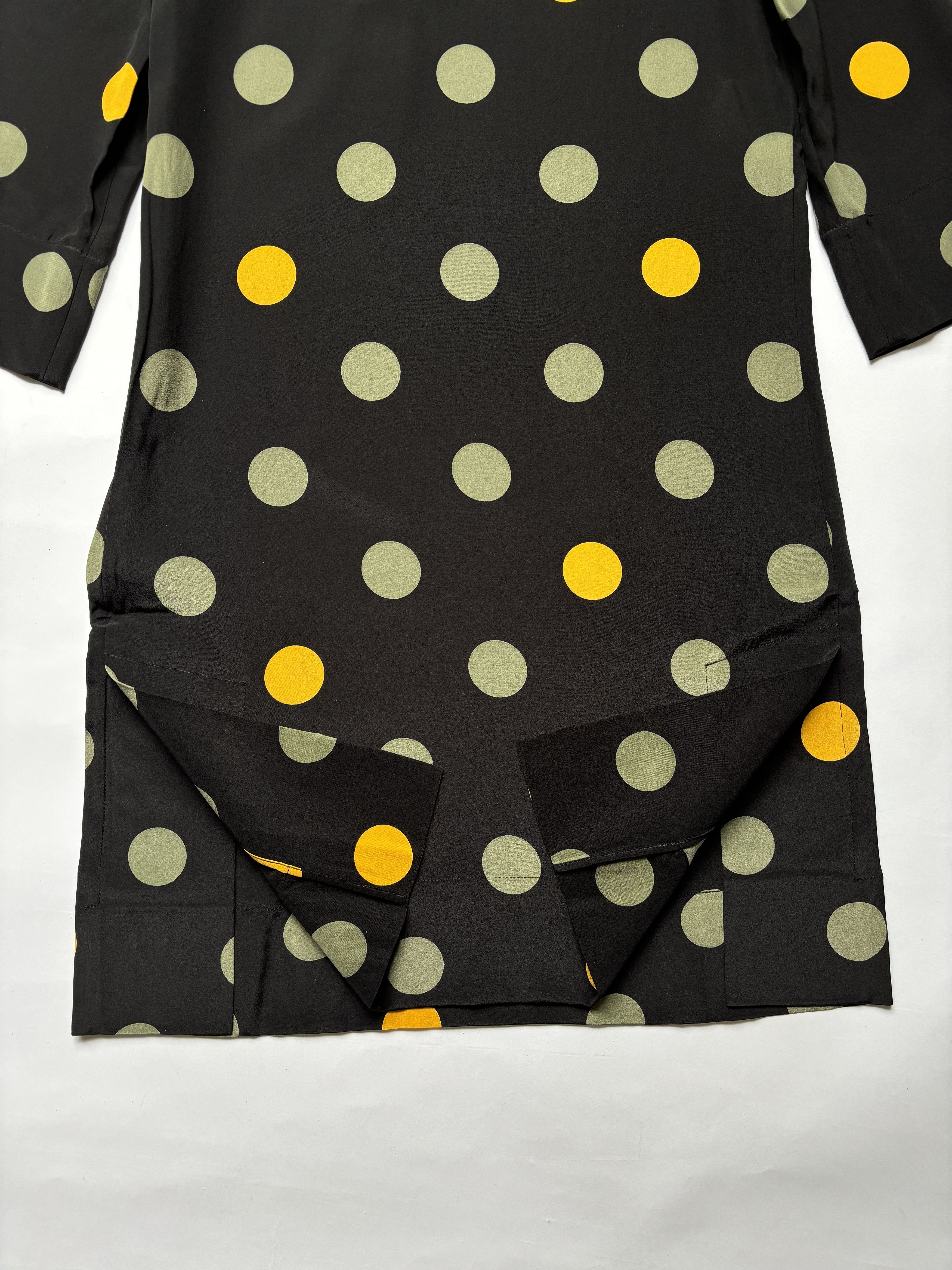 Marni ⚡️QUICK SALE⚡️Marni Black Silk Crepe Mini Dress with Dots Size M / US 6-8 / IT 42-44 - 3 Thumbnail