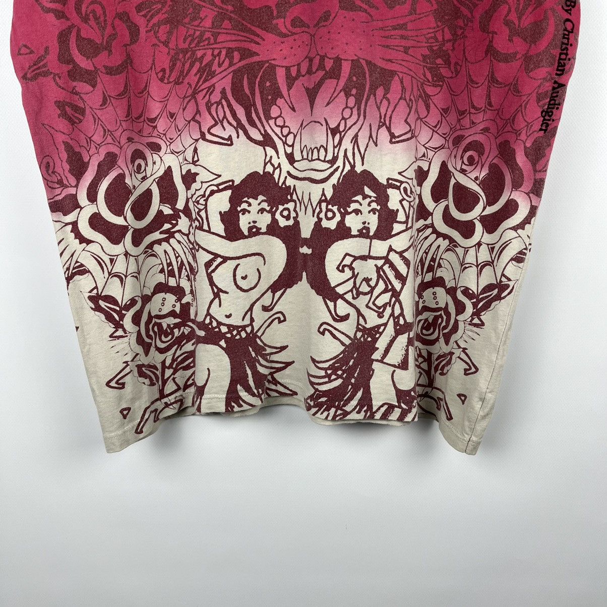 Ed Hardy Vintage Ed Hardy AOP tattoo rare y2k tee 90’s Size US L / EU 52-54 / 3 - 4 Thumbnail