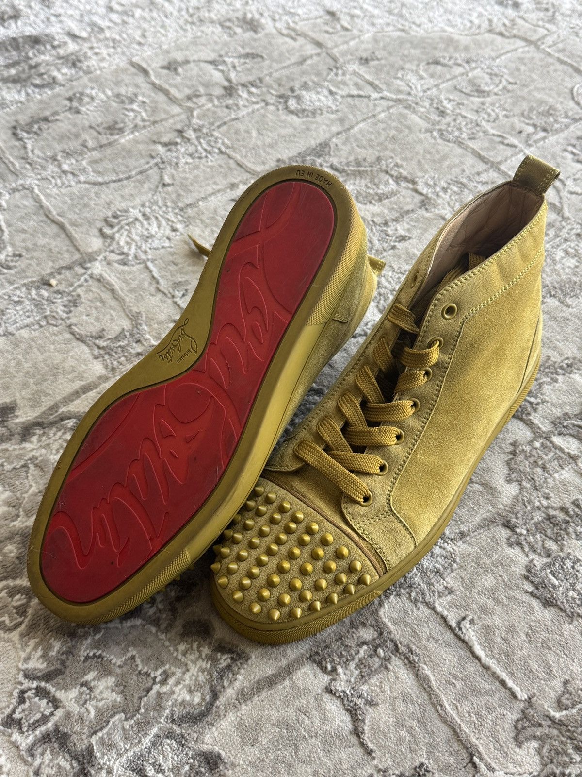 Christian Louboutin Christian Louboutin high-top Spiked Sneakers Size US 9 / EU 42 - 1 Thumbnail