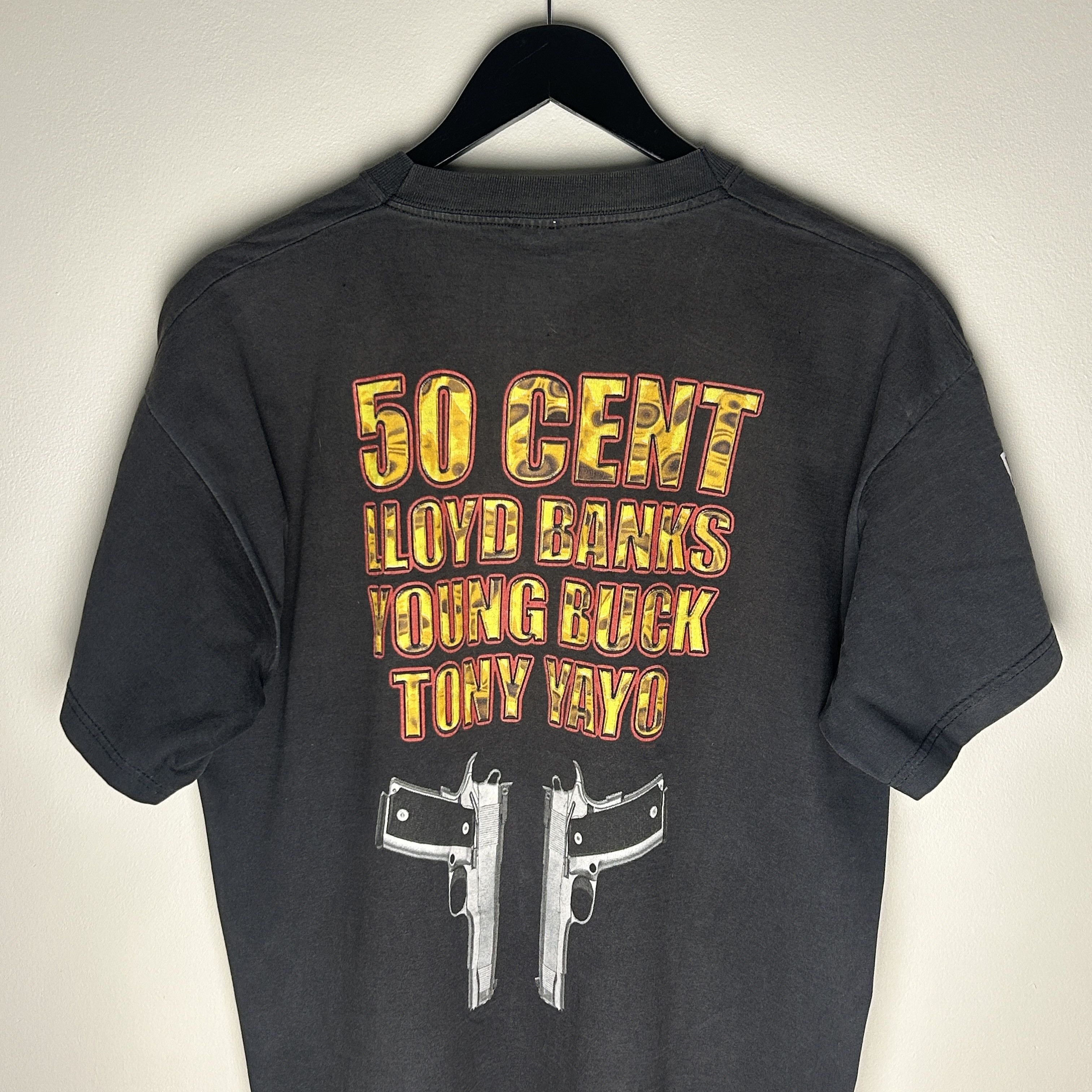 Rap Tees Vintage 50 Cent G Unit Band T-shirt Size US XL / EU 56 / 4 - 4 Thumbnail