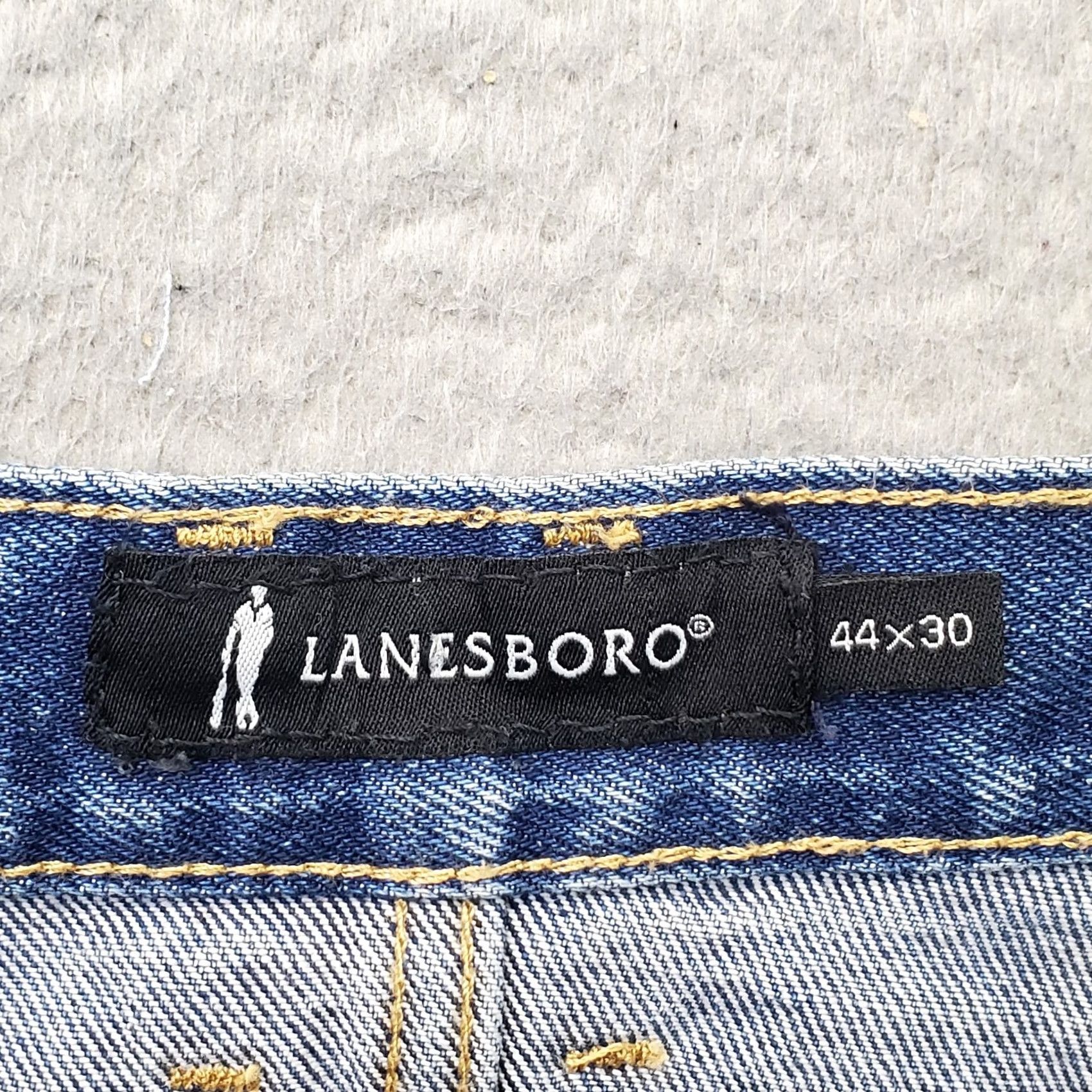 Denime Lanesboro Jeans Mens 44x30 Blue Denim Mid Rise Stretch Straight Shirt? Size US 44 / EU 60 - 7 Thumbnail