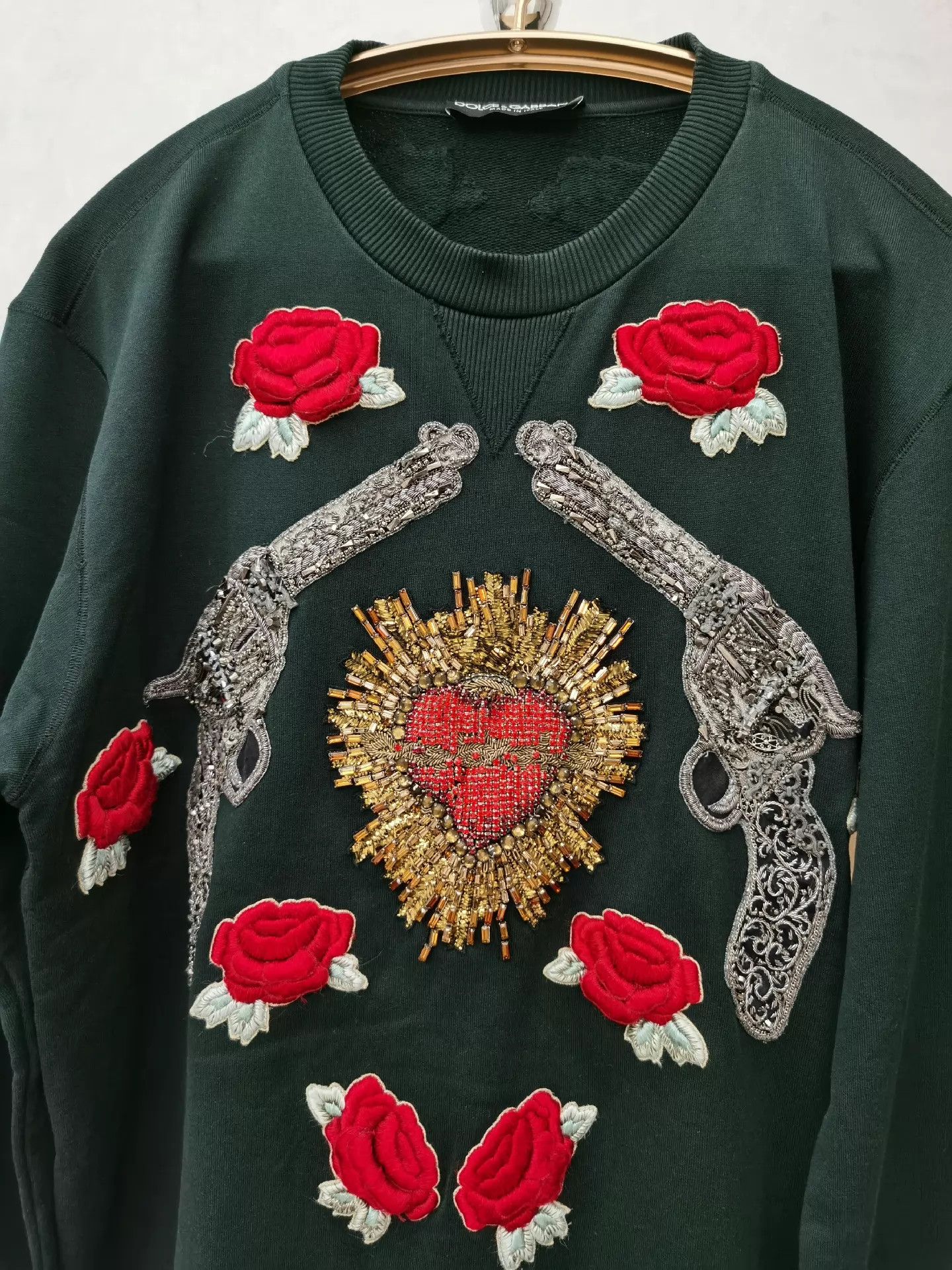 Dolce & Gabbana Dolce&Gabbana Crystal Rose 3D Embroidery Size 50 Worn Once Dry Cleaned Size US M / EU 48-50 / 2 - 2 Thumbnail