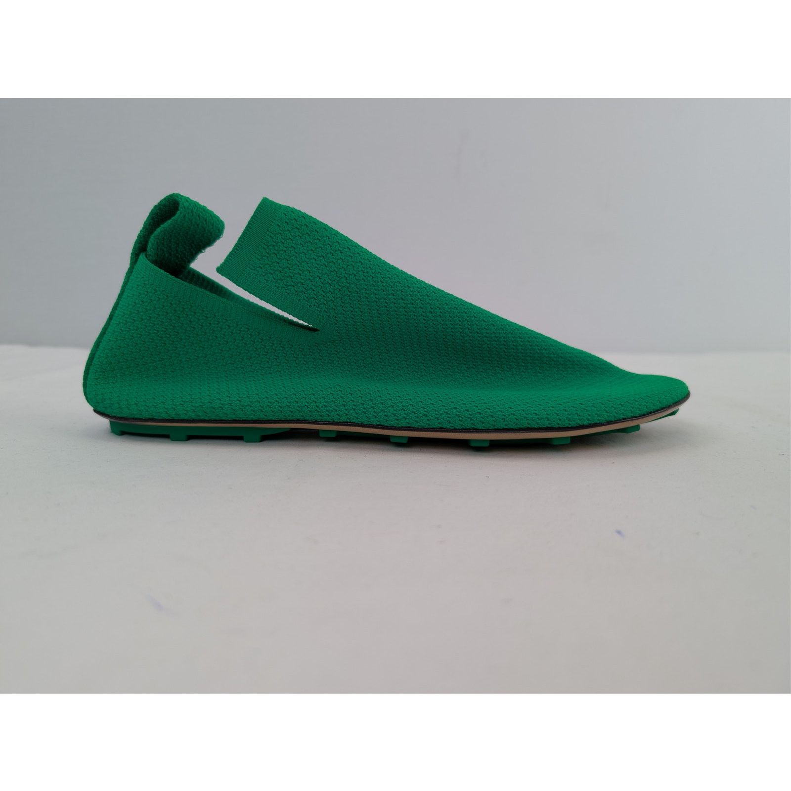 Bottega Veneta o1rshd1 Tech Knit Stretch Lattice Slippers in Green Size US 8 / EU 41 - 1 Thumbnail