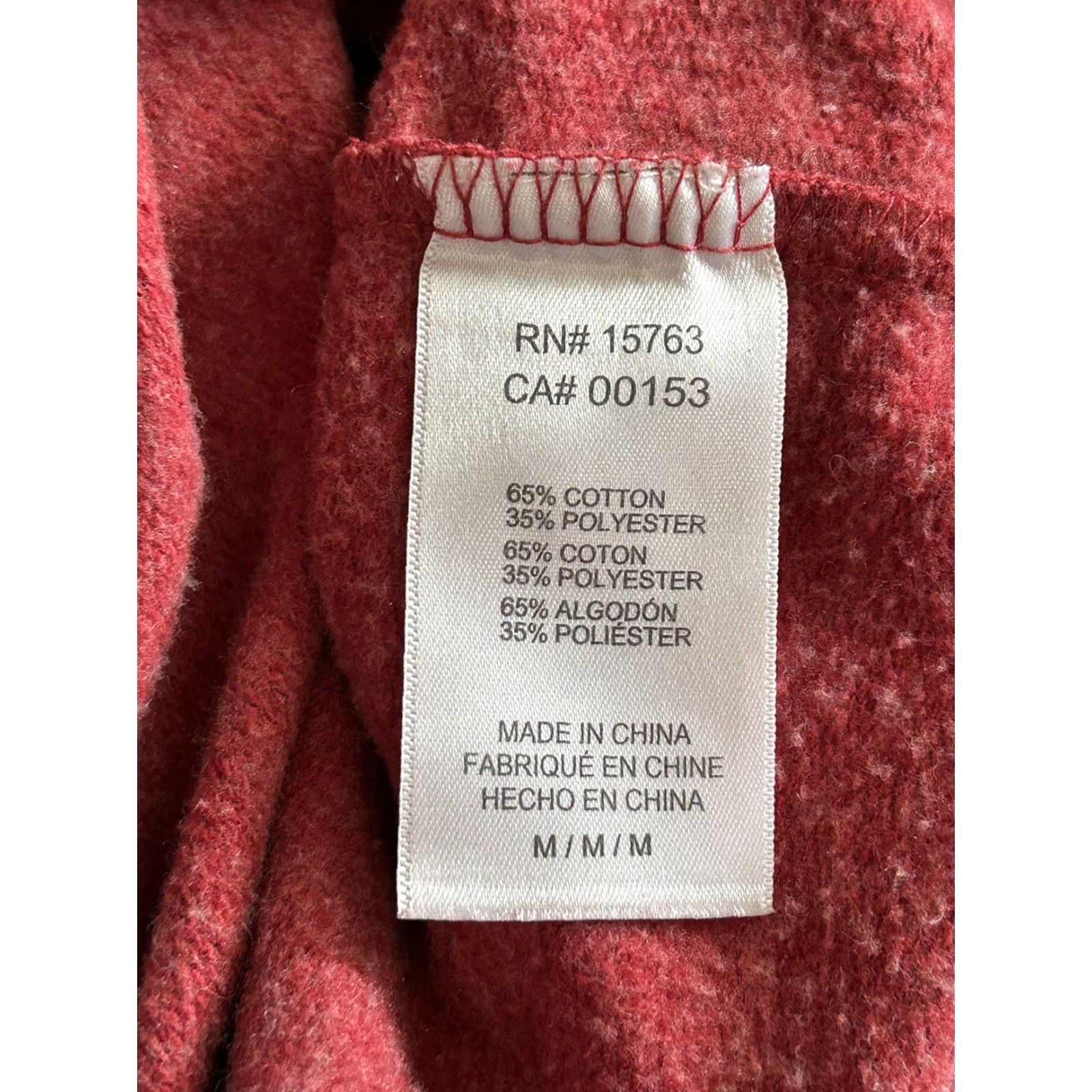 Champion Champion Alabama Crimson Tide Womens Long Sleeve Regular Size M Red Cotton Shirt Size M / US 6-8 / IT 42-44 - 6 Thumbnail