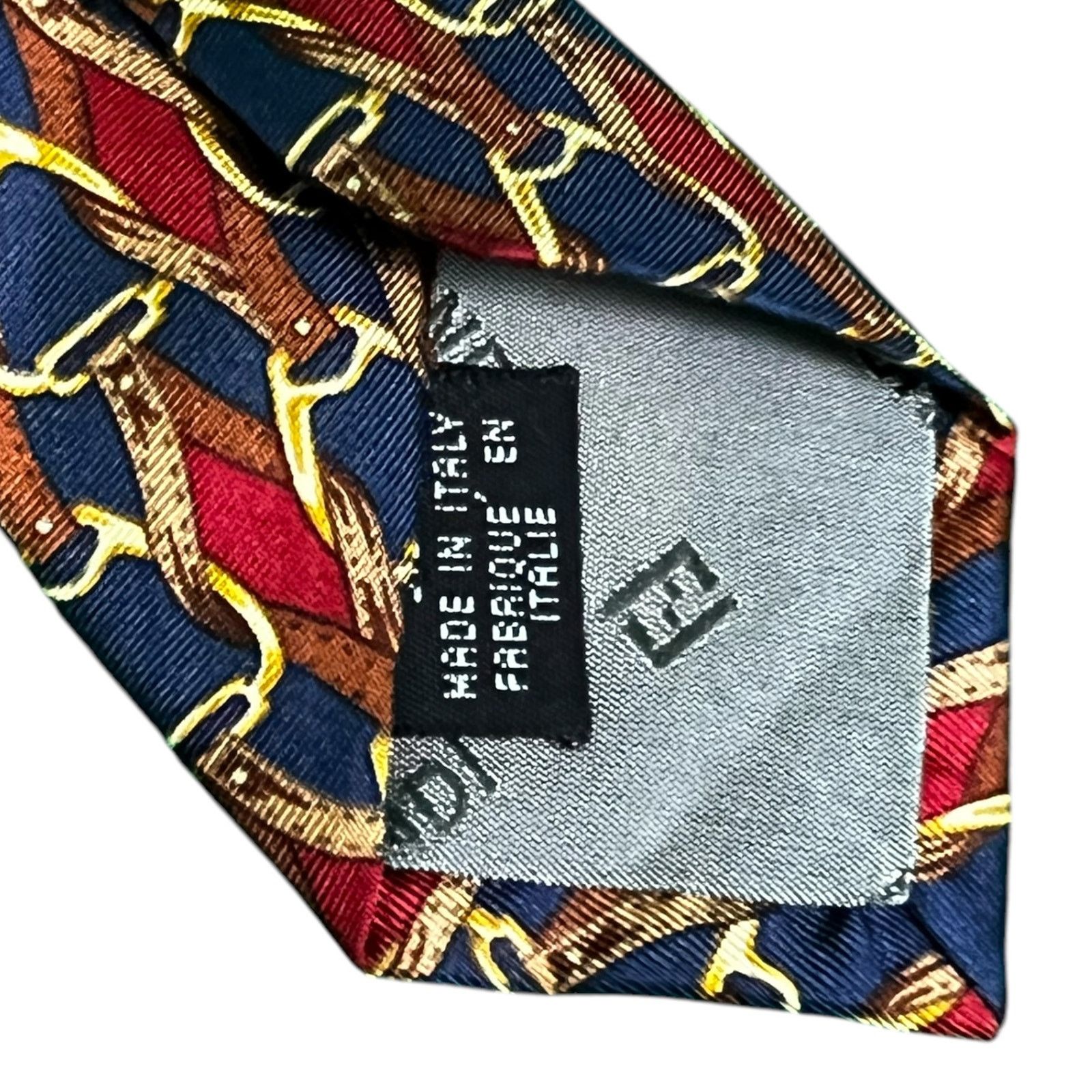 Fendi Vintage Men's Fendi Equestrian Horse Bit Print 100% Silk Tie Size ONE SIZE - 4 Thumbnail