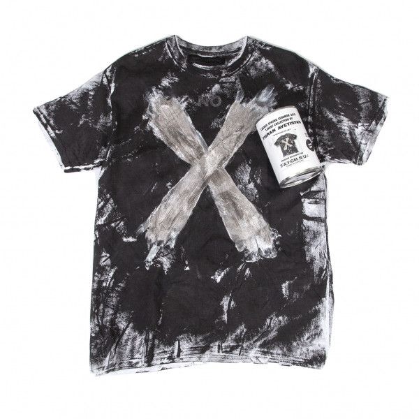 Comme des Garcons Homme COMME des GARCONS HOMME Hand Painted T-Shirt Black ONE SIZE Size US L / EU 52-54 / 3 - 1 Thumbnail