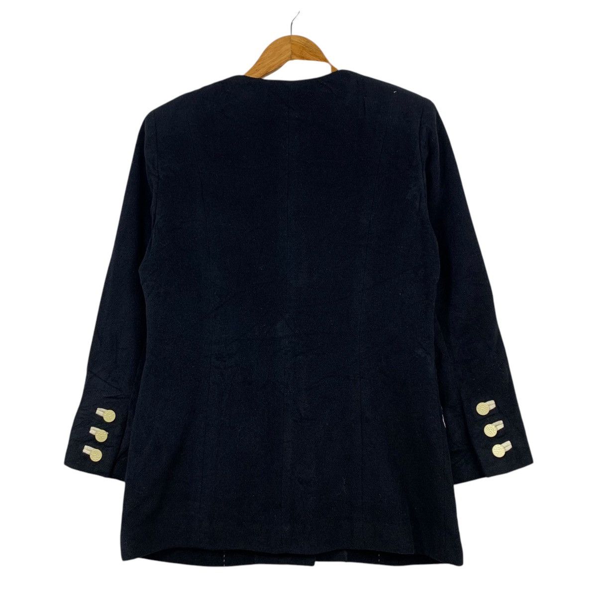 Louis Feraud × Vintage Vintage LOUIS FERAUD Paris Designer Overcoat Jacket Size S / US 4 / IT 40 - 2 Thumbnail