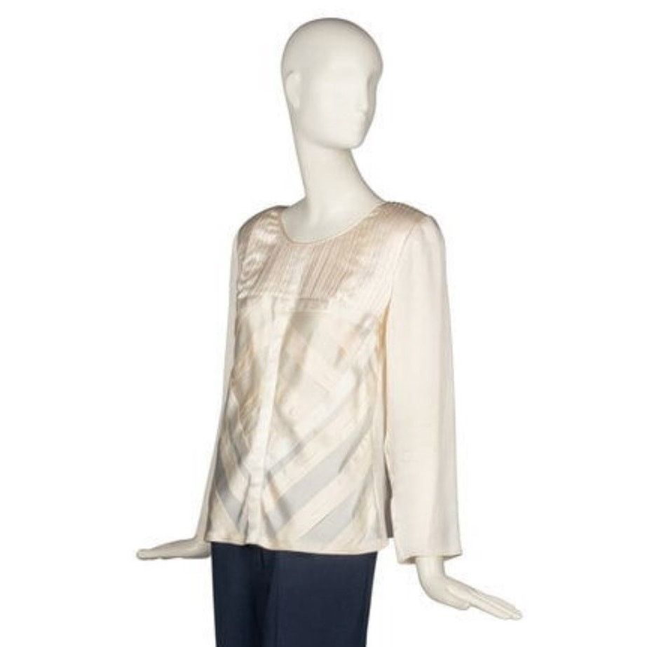 Chanel Chanel 2011 Silk Blouse - US10, FR42 Size L / US 10 / IT 46 - 2 Thumbnail