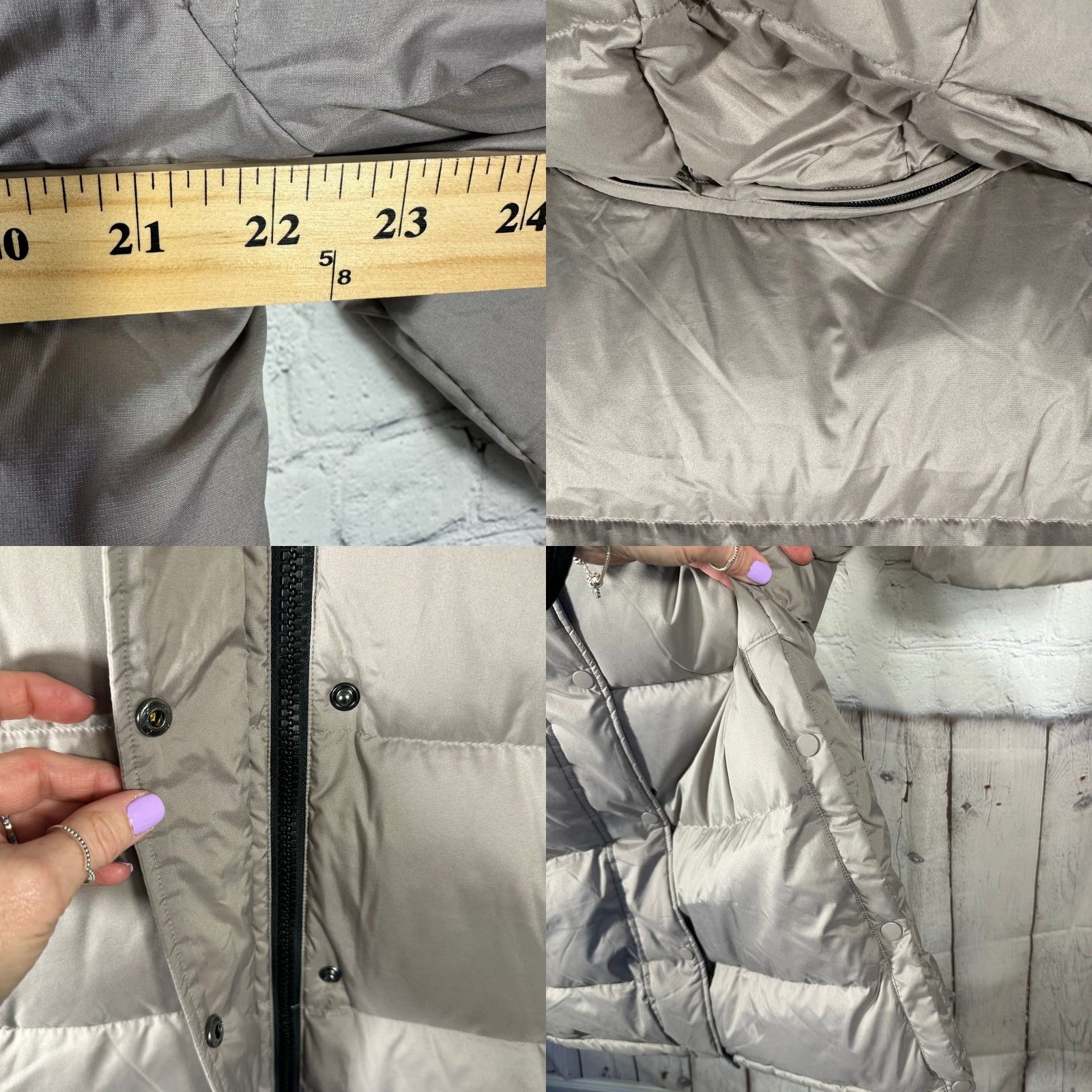 Quince Quince Womens Responsible Down Long Puffer Jacket 700 Fill Power Gray M أبو Size M / US 6-8 / IT 42-44 - 8 Thumbnail