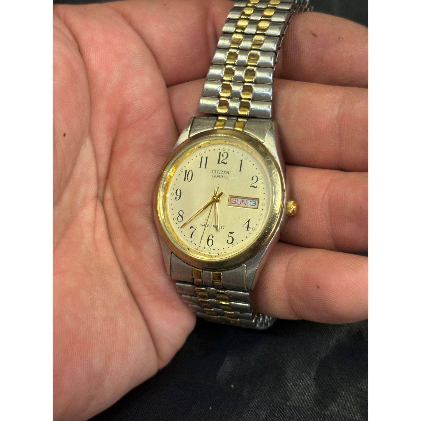 Citizen Vintage Citizen 1100-S63910 2-Tone Men’s Watch! New Battery! Size ONE SIZE - 8 Thumbnail
