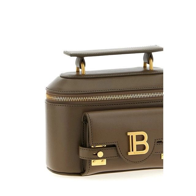 Balmain BALMAIN Small B-buzz Green Leather Top Handle Bag New Size ONE SIZE - 3 Thumbnail