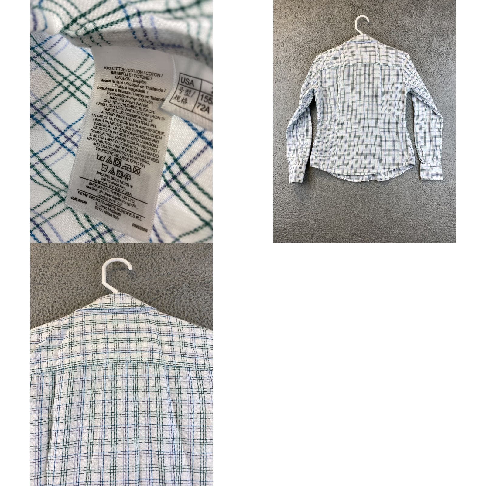 Brooks Brothers Brooks Brothers Women's Long Sleeve Button Shirt Sz 2 Plaid CasualFit Cotton All Seasons Size XS / US 0-2 / IT 36-38 - 8 Thumbnail