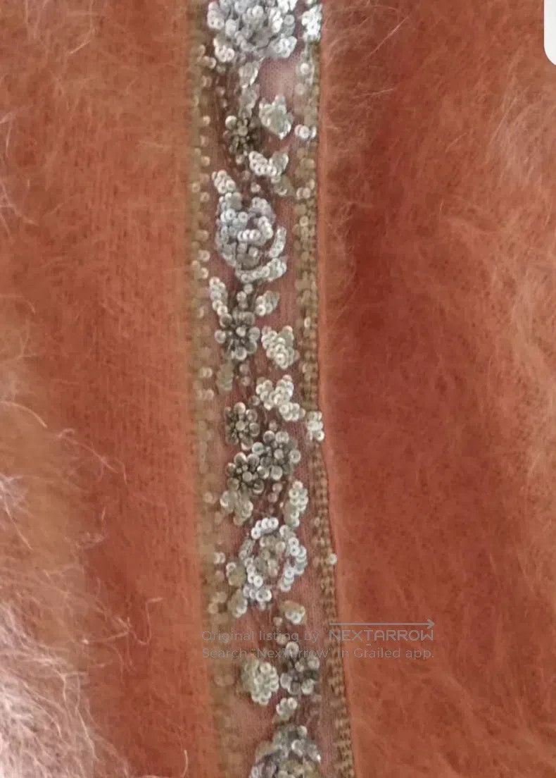 Valentino Valentino Orange sequin studded beaded cardigan Size L / US 10 / IT 46 - 5 Thumbnail