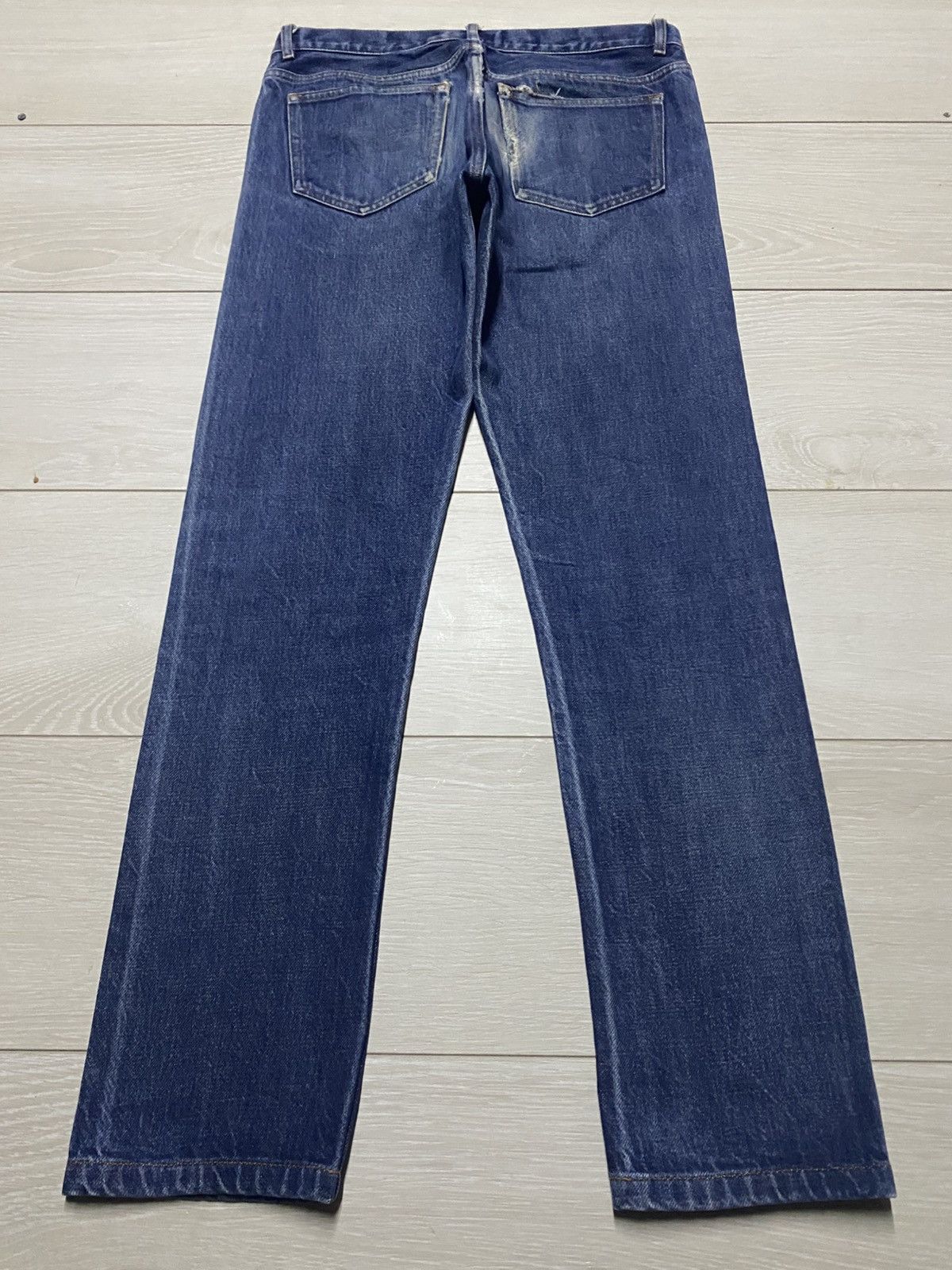 A.P.C. Vintage Apc Petit New Standard Blue Distressed Skinny Jeans Size US 30 / EU 46 - 2 Thumbnail