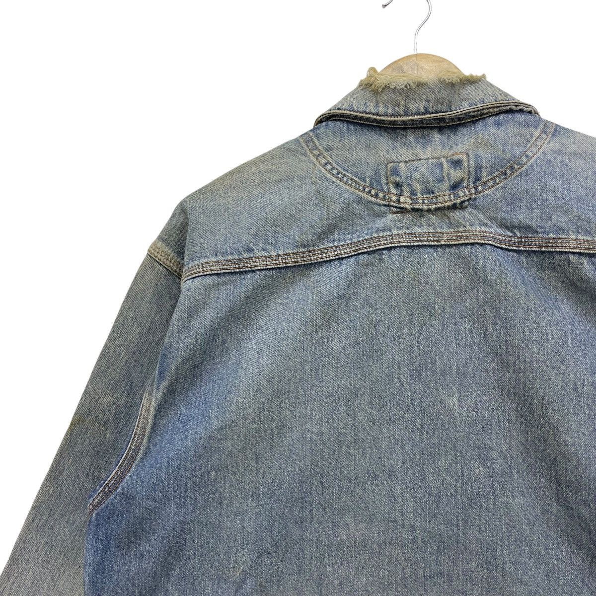 HOLLYWOOD RANCH MARKET × Vintage Vintage Distressed Sportwear Long Wearing Denim Trucker Size US M / EU 48-50 / 2 - 7 Thumbnail
