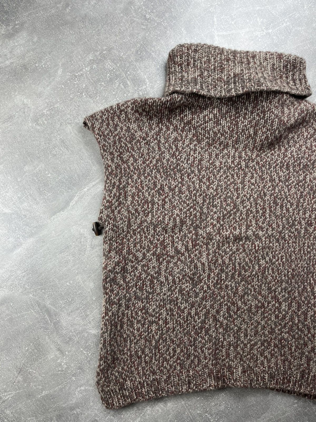 Other Della Ciana Cashmere Sleeveless Turtleneck Knit Vest Poncho Size M / US 6-8 / IT 42-44 - 8 Thumbnail