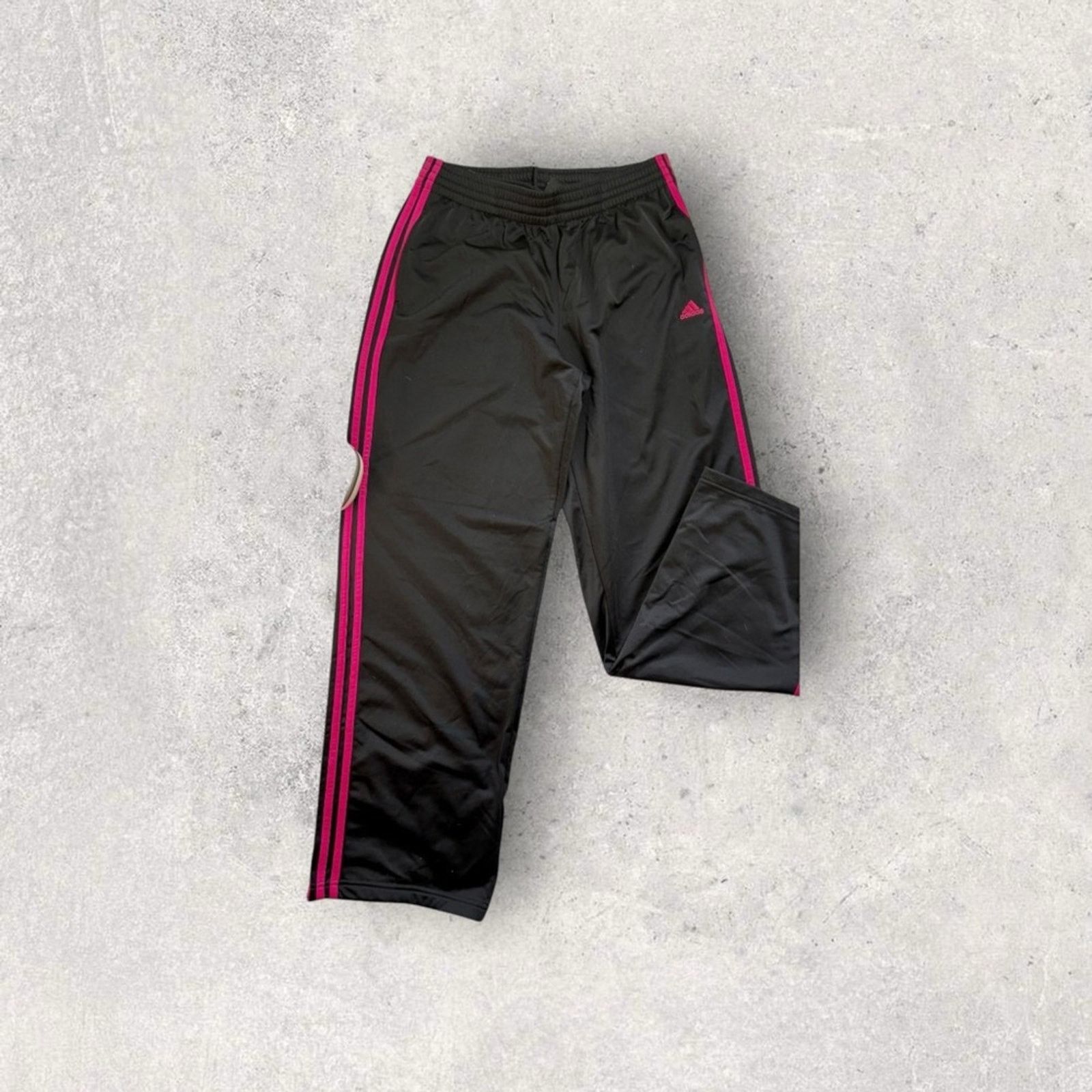 Adidas Adidas Black and Pink Track Pants Size 34" / US 12 / IT 48 - 2 Thumbnail