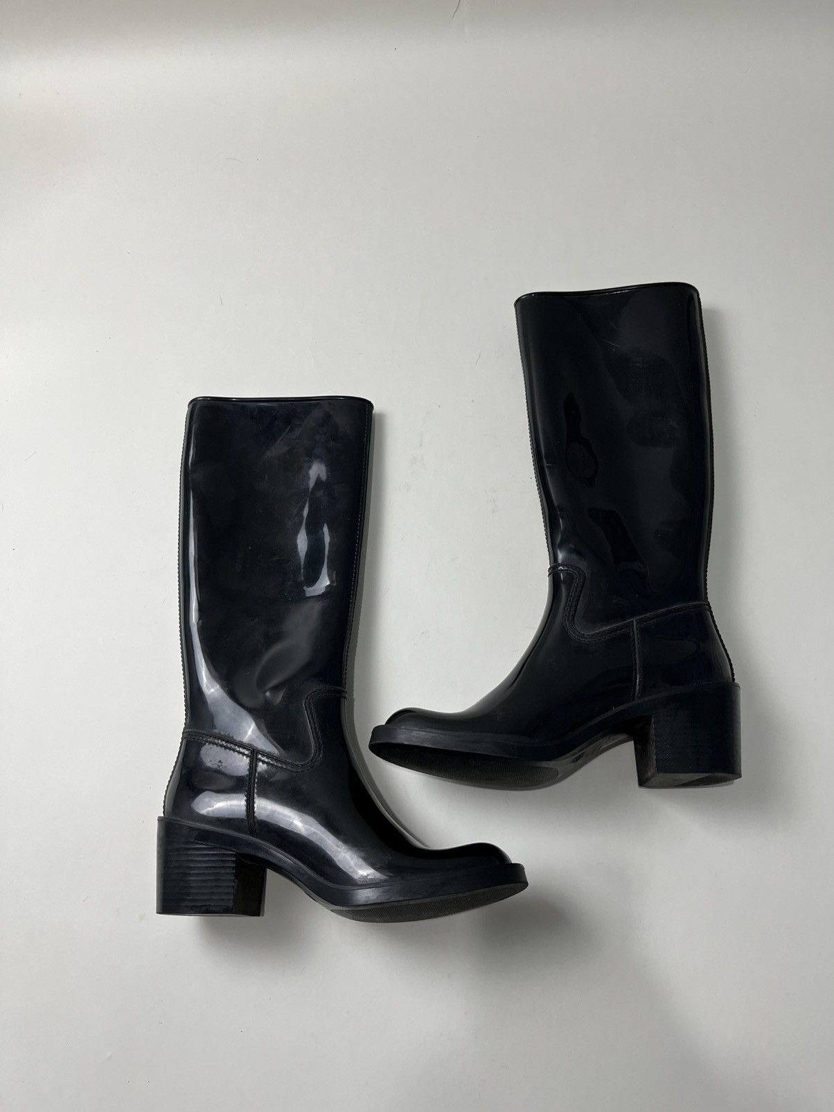 Gucci Gucci Black Rubber Rain Boots Size US 5 / IT 35 - 5 Thumbnail
