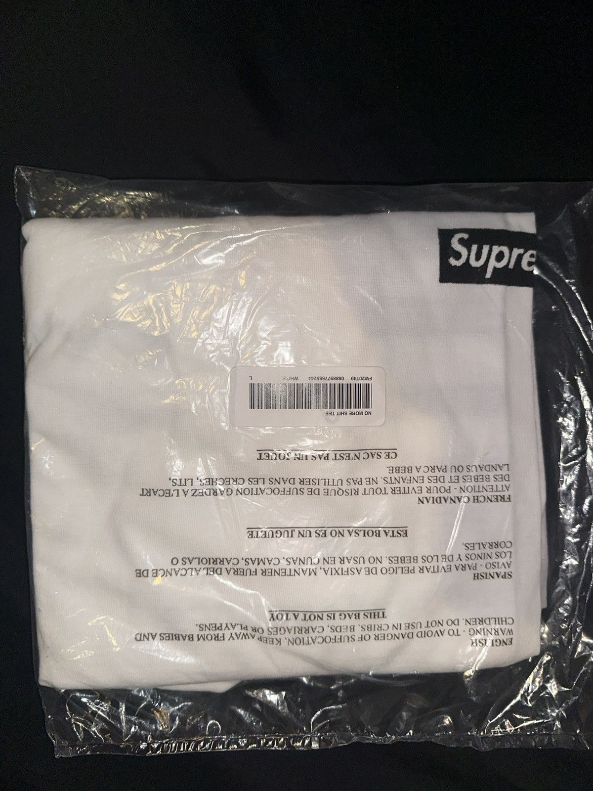 Other Supreme No More Shit Tee Size US L / EU 52-54 / 3 - 1 Thumbnail