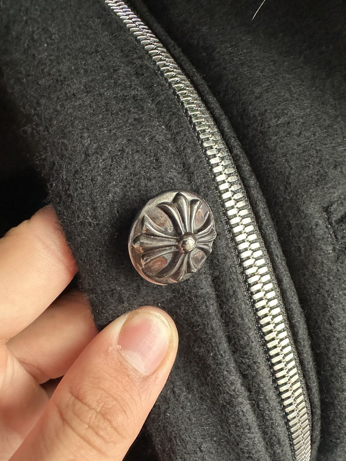 Chrome Hearts RARE Chrome Hearts Cashmere Cloak w Patches Down the Spine Size US S / EU 44-46 / 1 - 18 Thumbnail