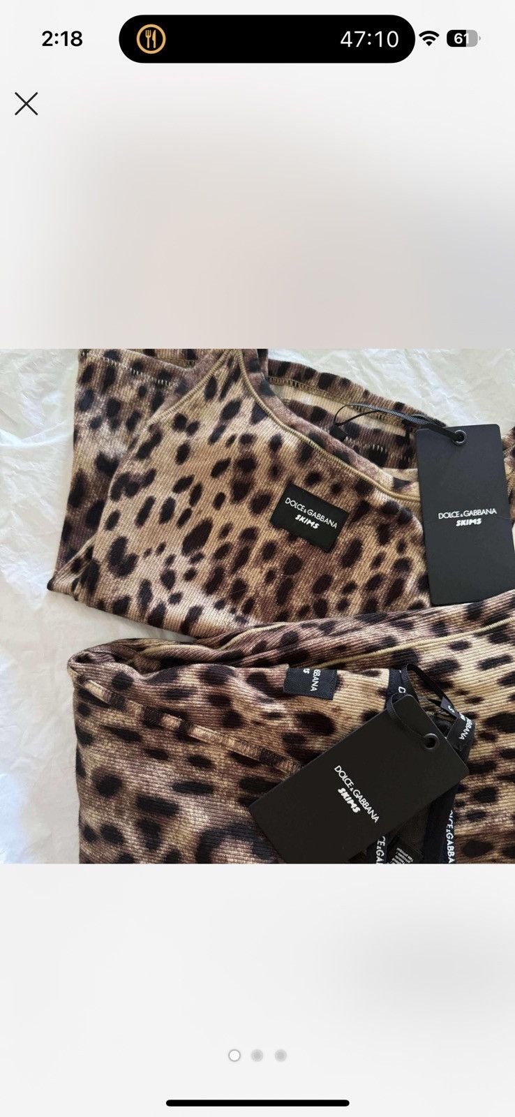 Dolce & Gabbana × SKIMS Skims x Dolce & Gabbana Tank top & Leggings Size XS / US 0-2 / IT 36-38 - 1 Thumbnail