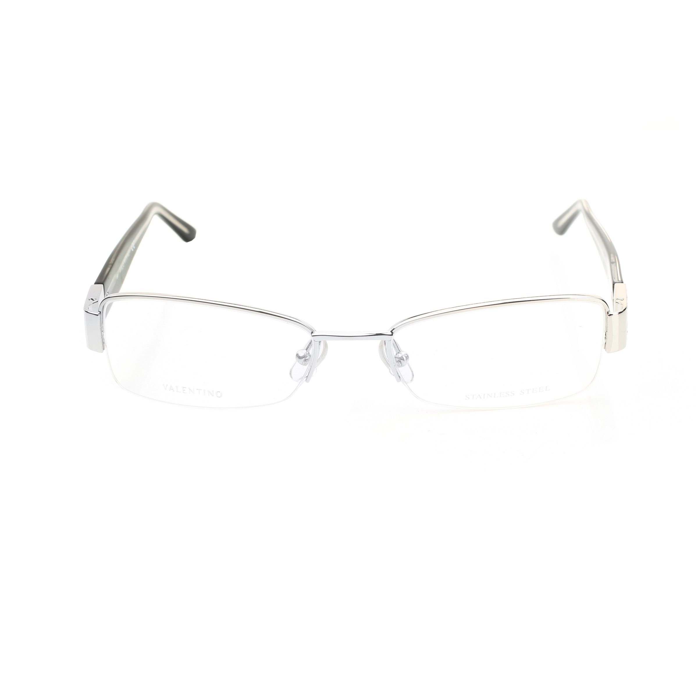 Valentino Valentino '90s Black Half-Rim Crystals Glasses Size ONE SIZE - 3 Thumbnail