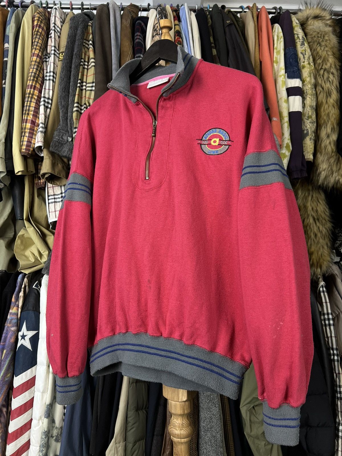 Vintage Vintage Adidas Half Zip Sweatshirt Size S - M (4) Size US M / EU 48-50 / 2 - 1 Thumbnail