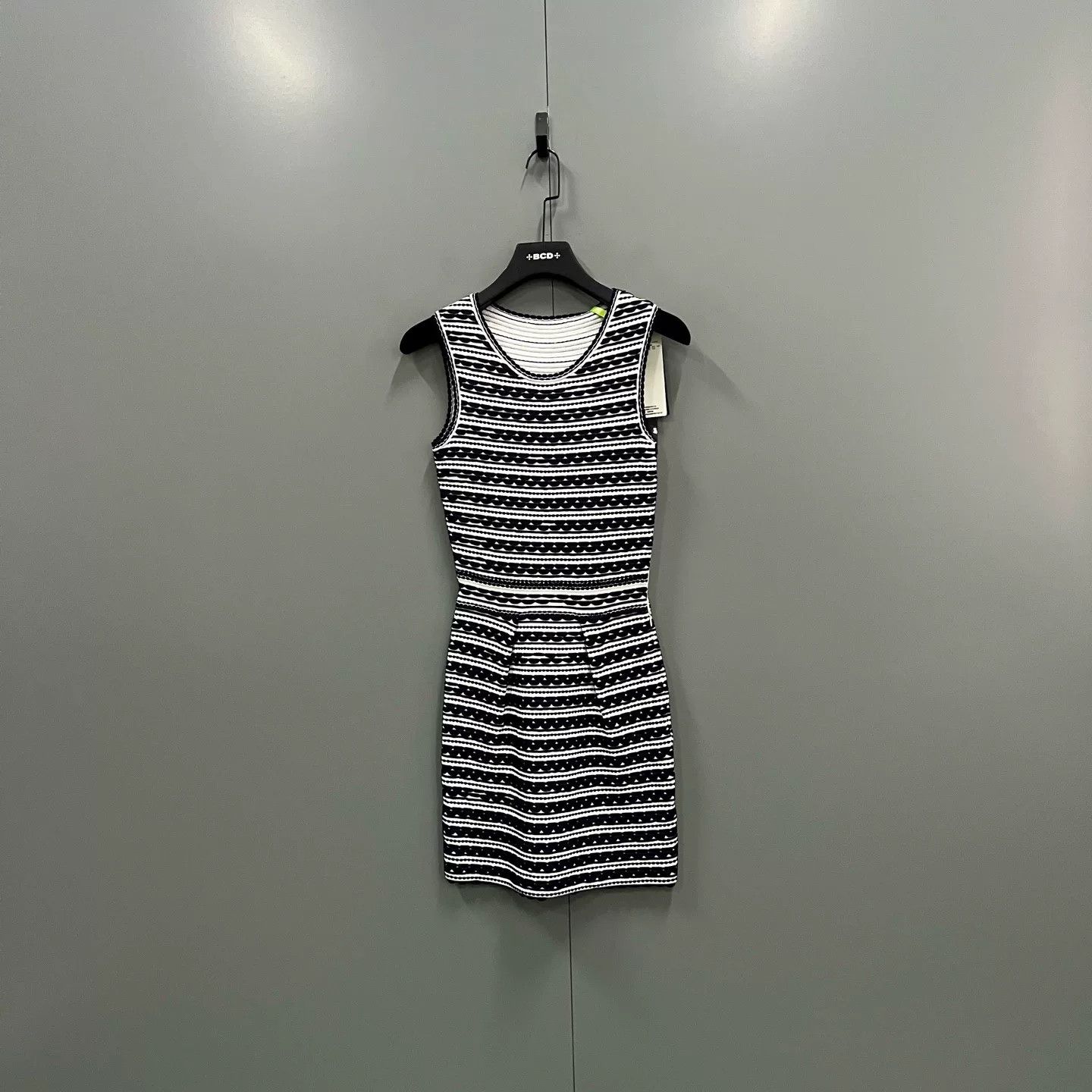 Dior vintage black and white striped dress Size S / US 4 / IT 40 - 1 Thumbnail