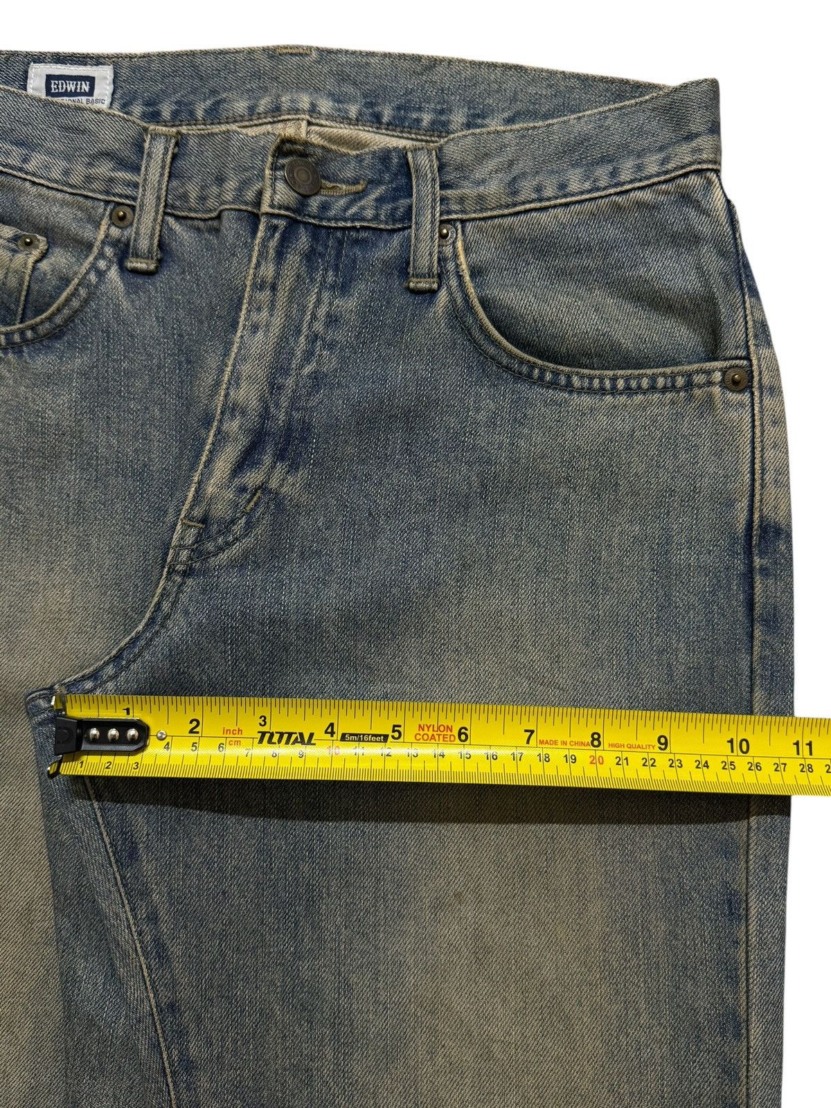 Edwin Vintage 90s Edwin Blue Mud Wash Straight Leg Loose Jeans Size US 28 / EU 44 - 13 Thumbnail