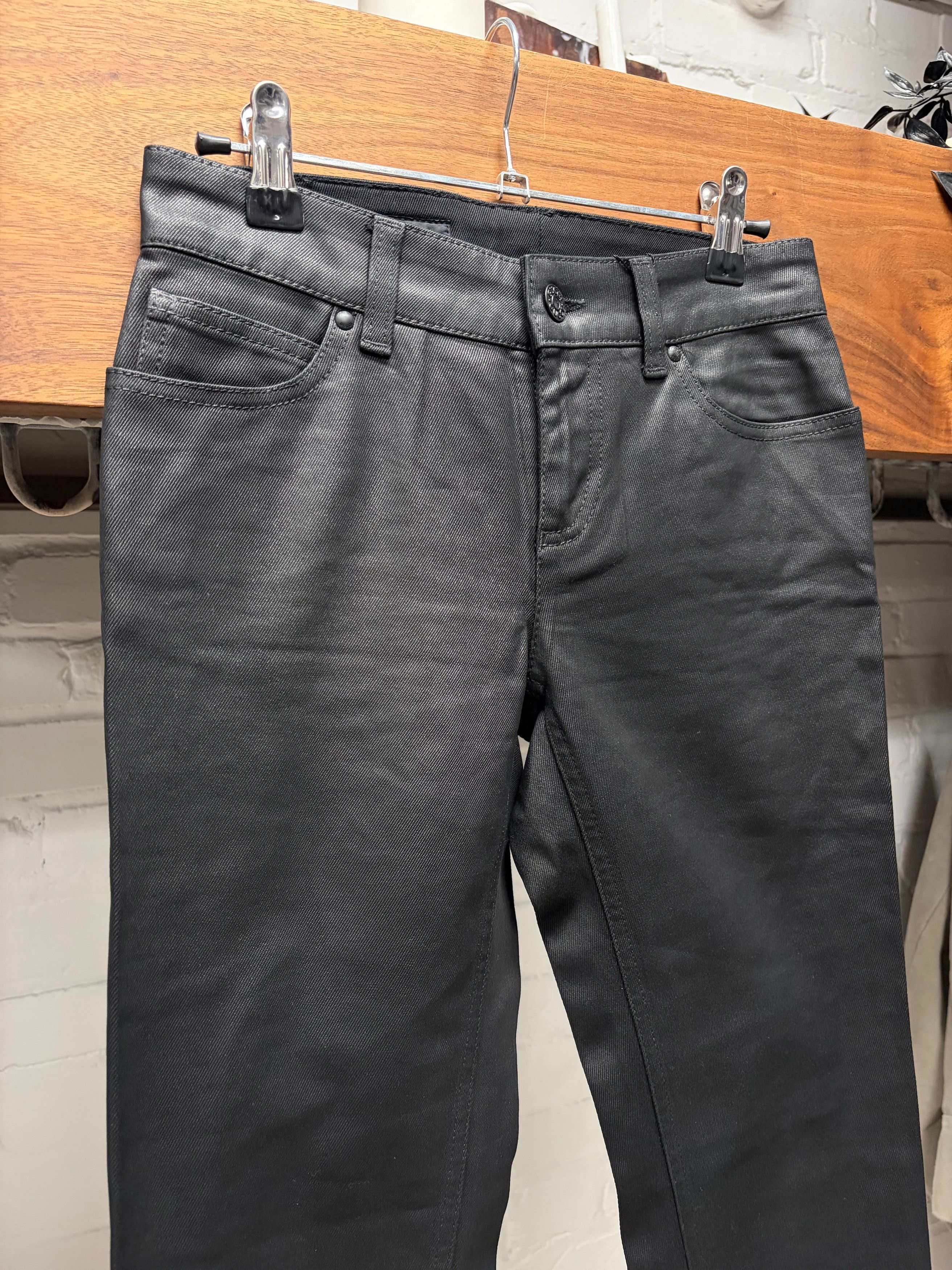 Gucci Gucci by Tom Ford Waxed Black Low Rise Skinny Jeans Size 25" / US 0 / IT 36 - 2 Thumbnail