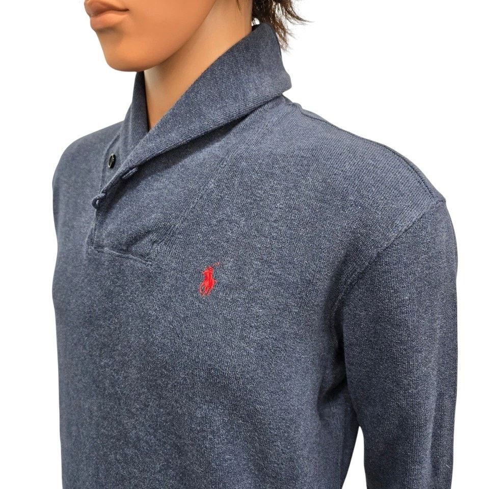 Polo Ralph Lauren Polo Ralph Lauren Sweater Shawl Neck 2 Button Pullover Pony Size US M / EU 48-50 / 2 - 7 Thumbnail