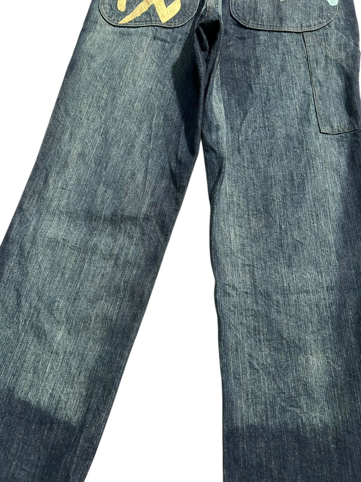 Evisu × Vintage RARE!!! Vintage Evisu Japan Seagull Blue Denim Coverall Size US 38 / EU 54 - 7 Thumbnail