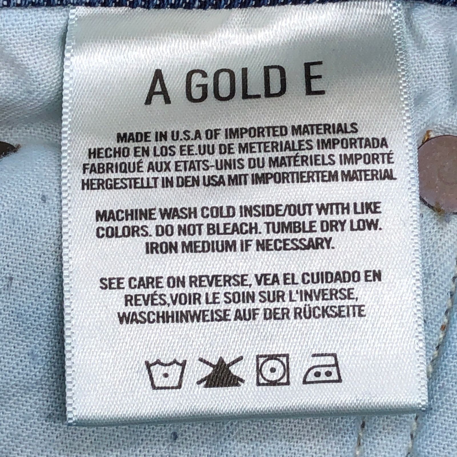 Agolde AGoldE Size 25 Jeans Pinch Waist Skinny Leg Dark Wash USA Size 27" / US 4 / IT 40 - 10 Thumbnail